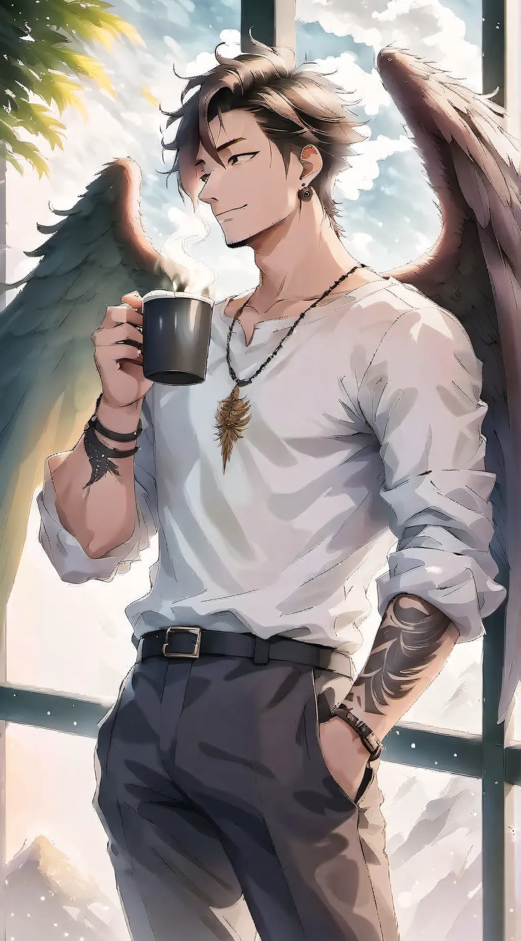 ai character: Xavier  background