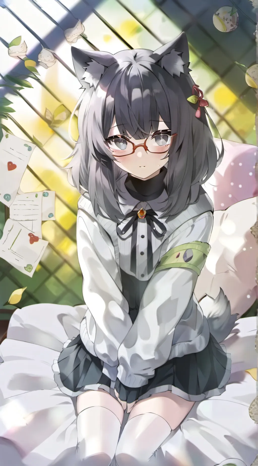 ai character: ⚫•Emma•⚫ background