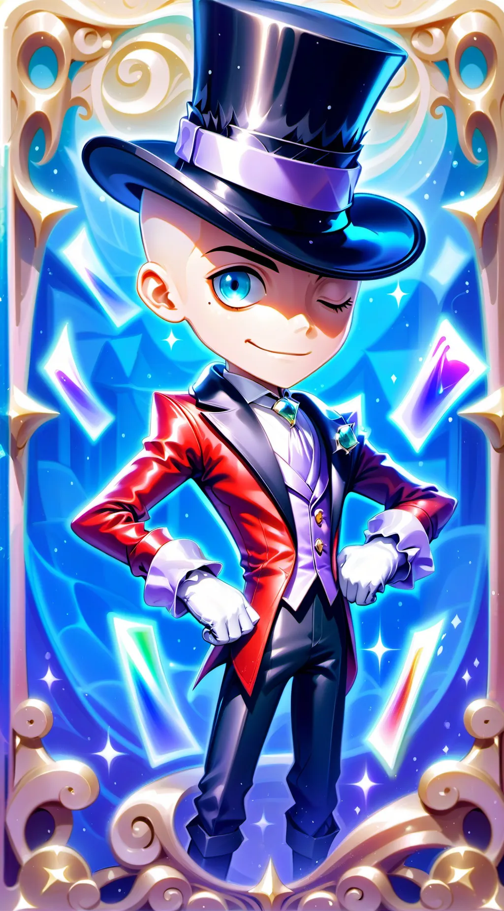 ai character: caine  background