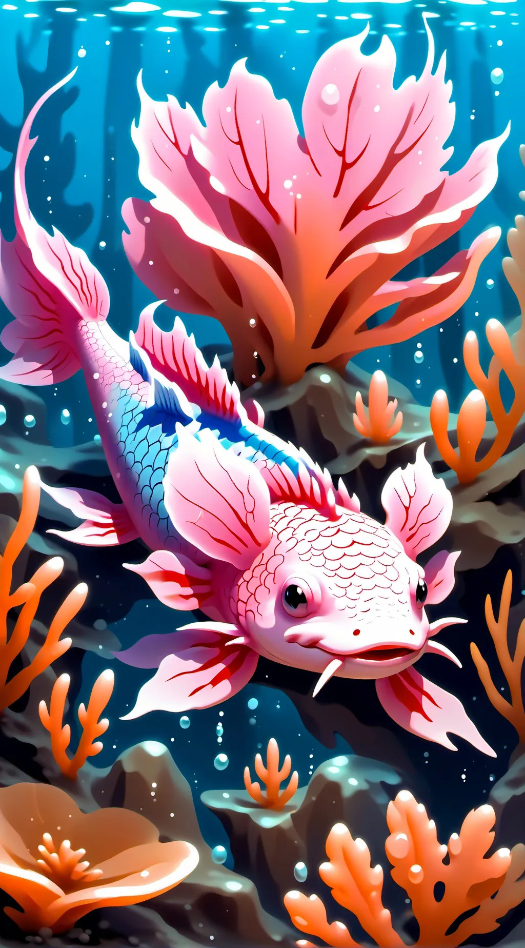 ai character: Class pet -AXOLOTL background