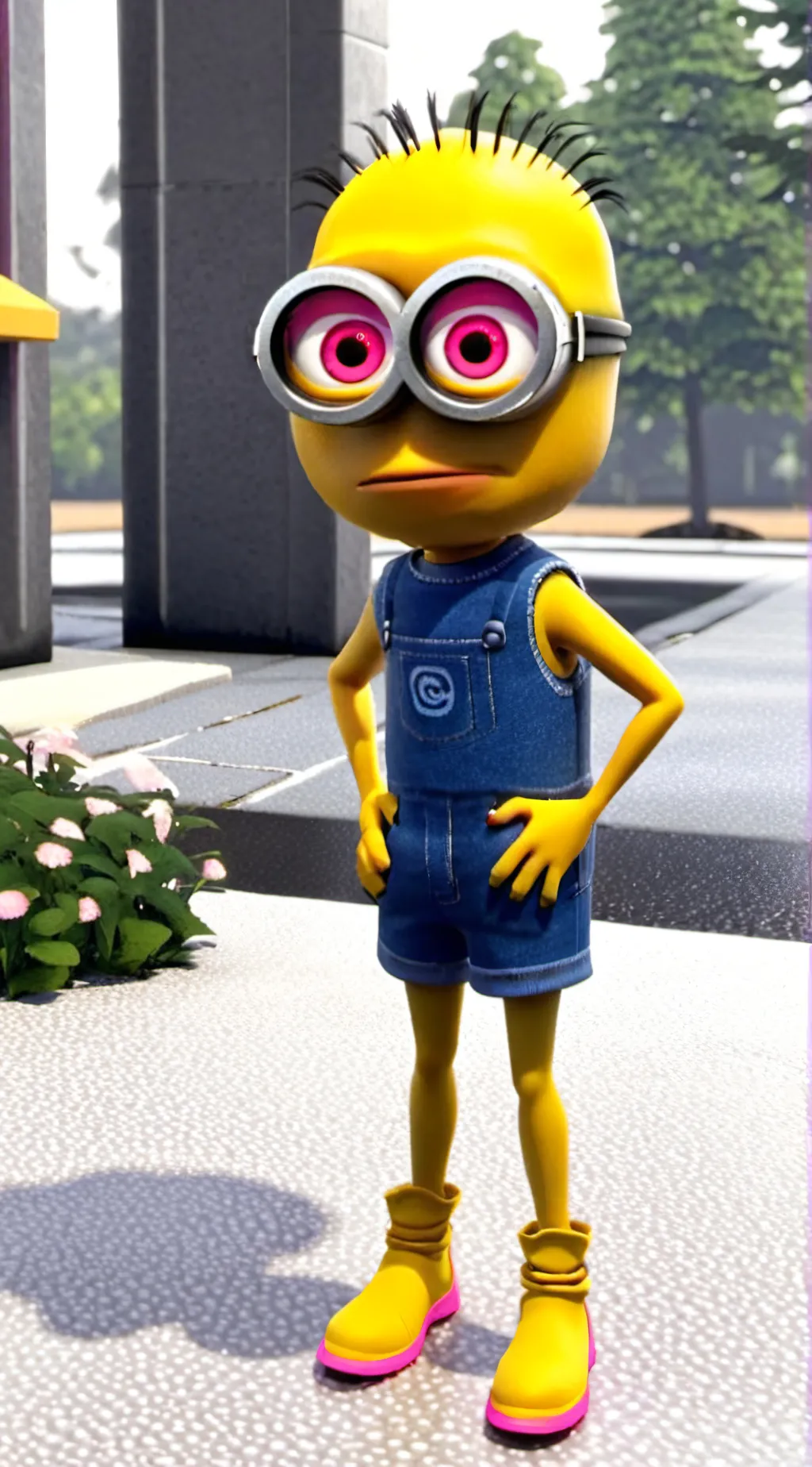 ai character: Bazinga background