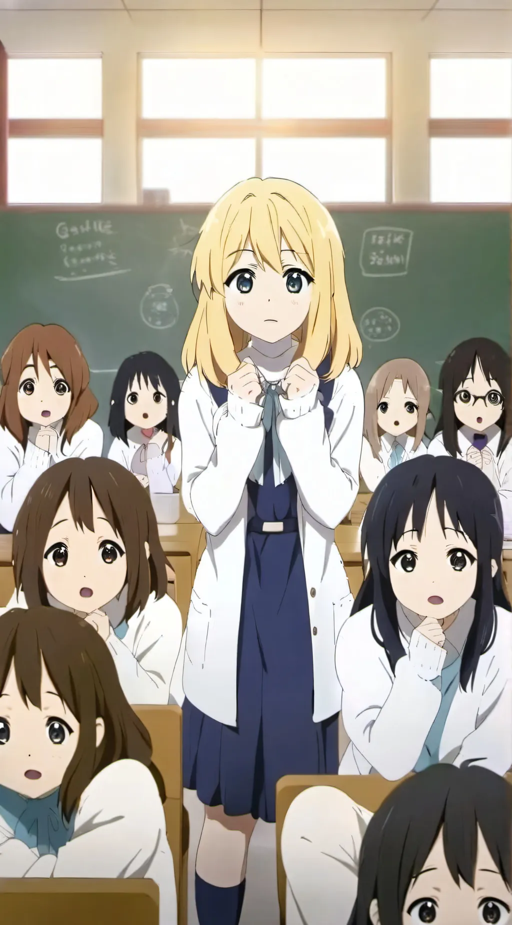 ai character: Only Girls School background