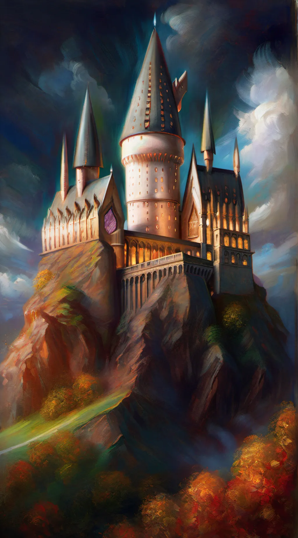 ai character: Hogwarts background