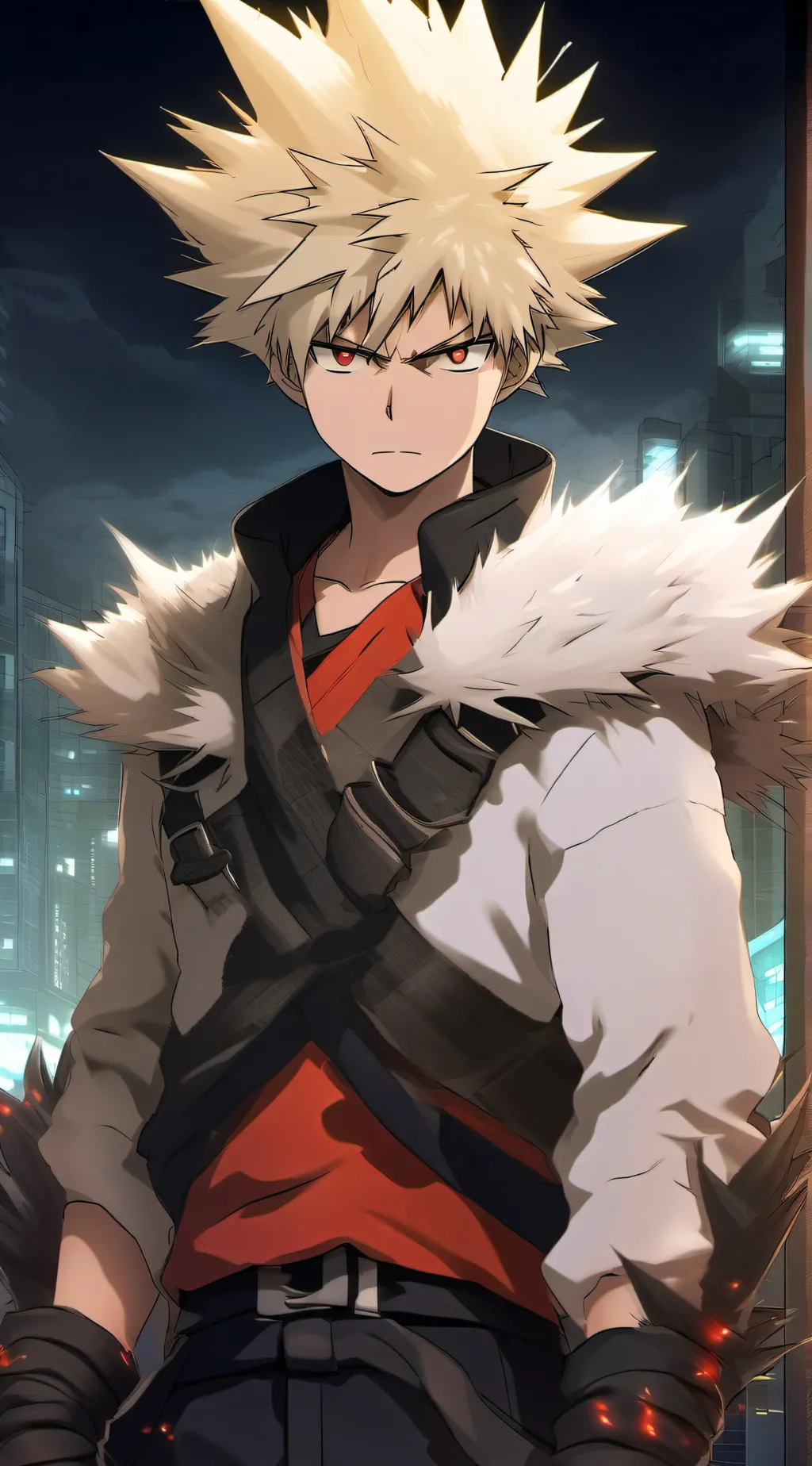 ai character: Katsuki bakugou background