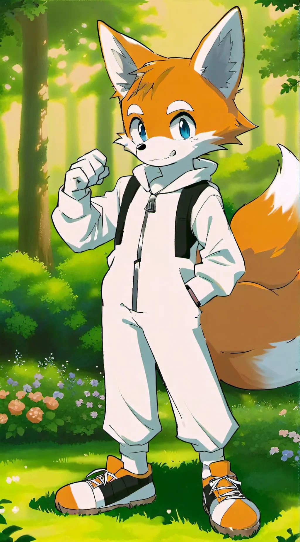 ai character: Tails the Fox  background