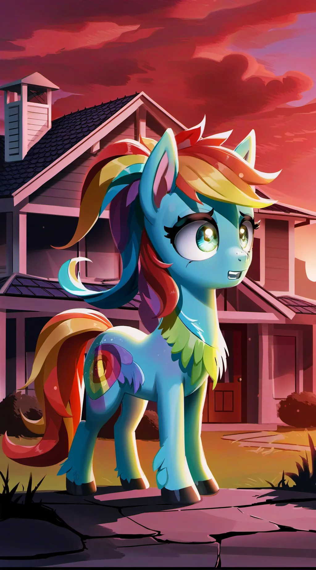 ai character: Mlp Infection Au background