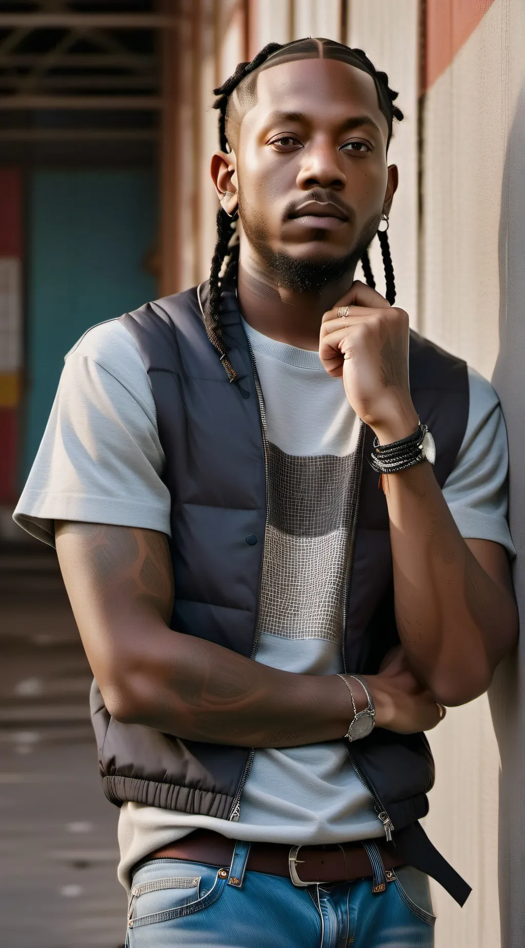 ai character: Kendrick Lamar  background