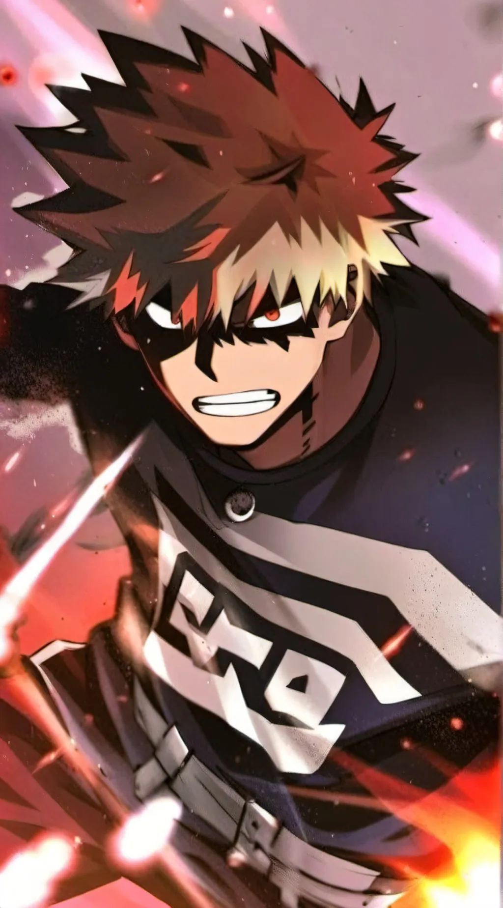 ai character: Katsuki bakugo background
