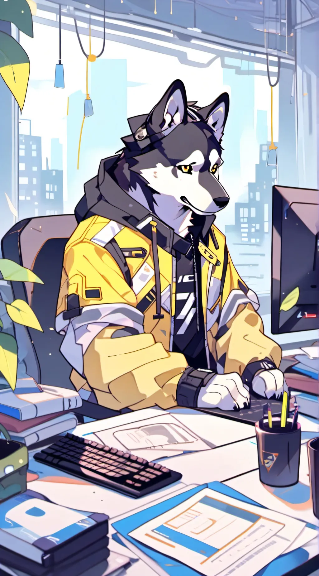 ai character: InBox background