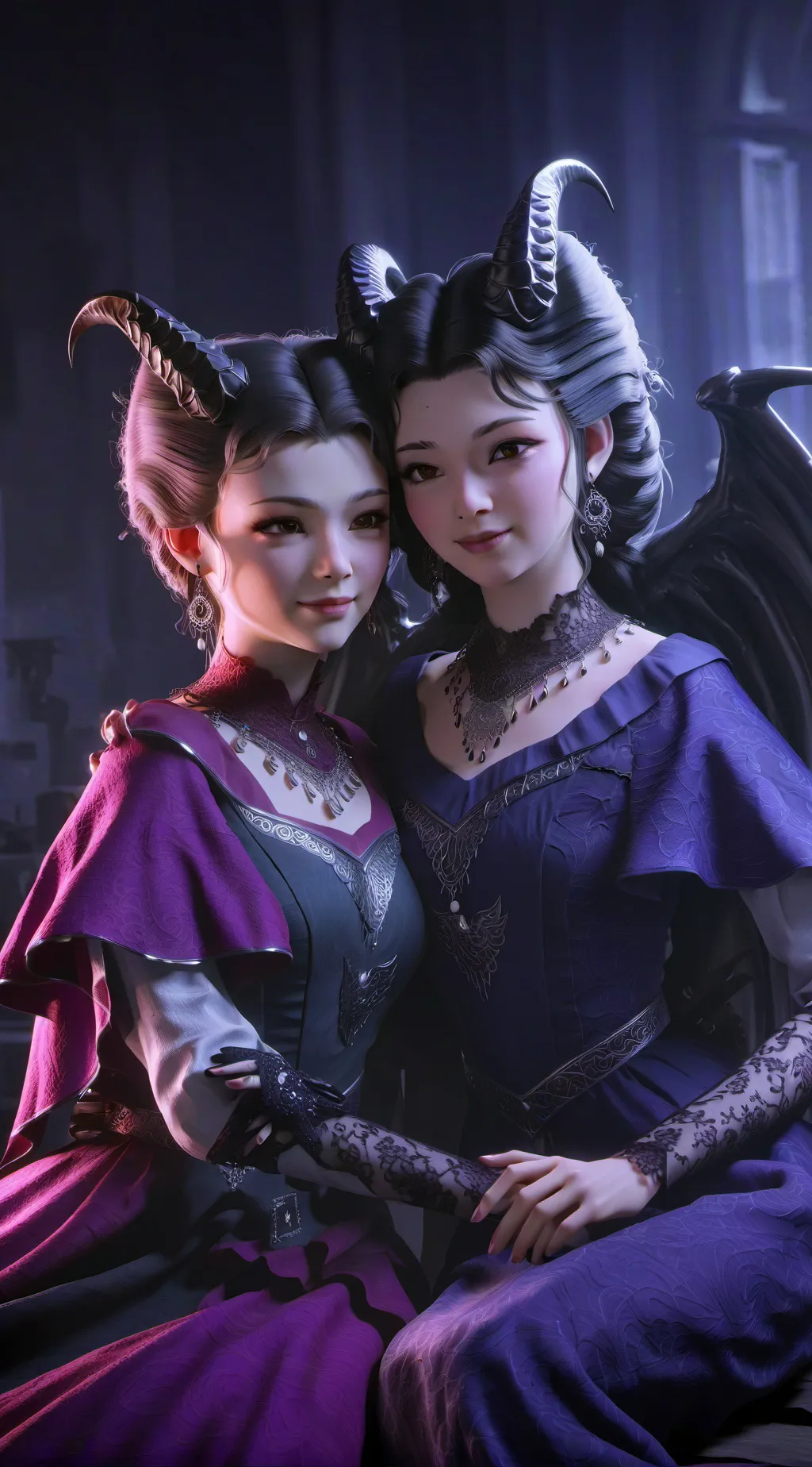 ai character: sara and sarita background
