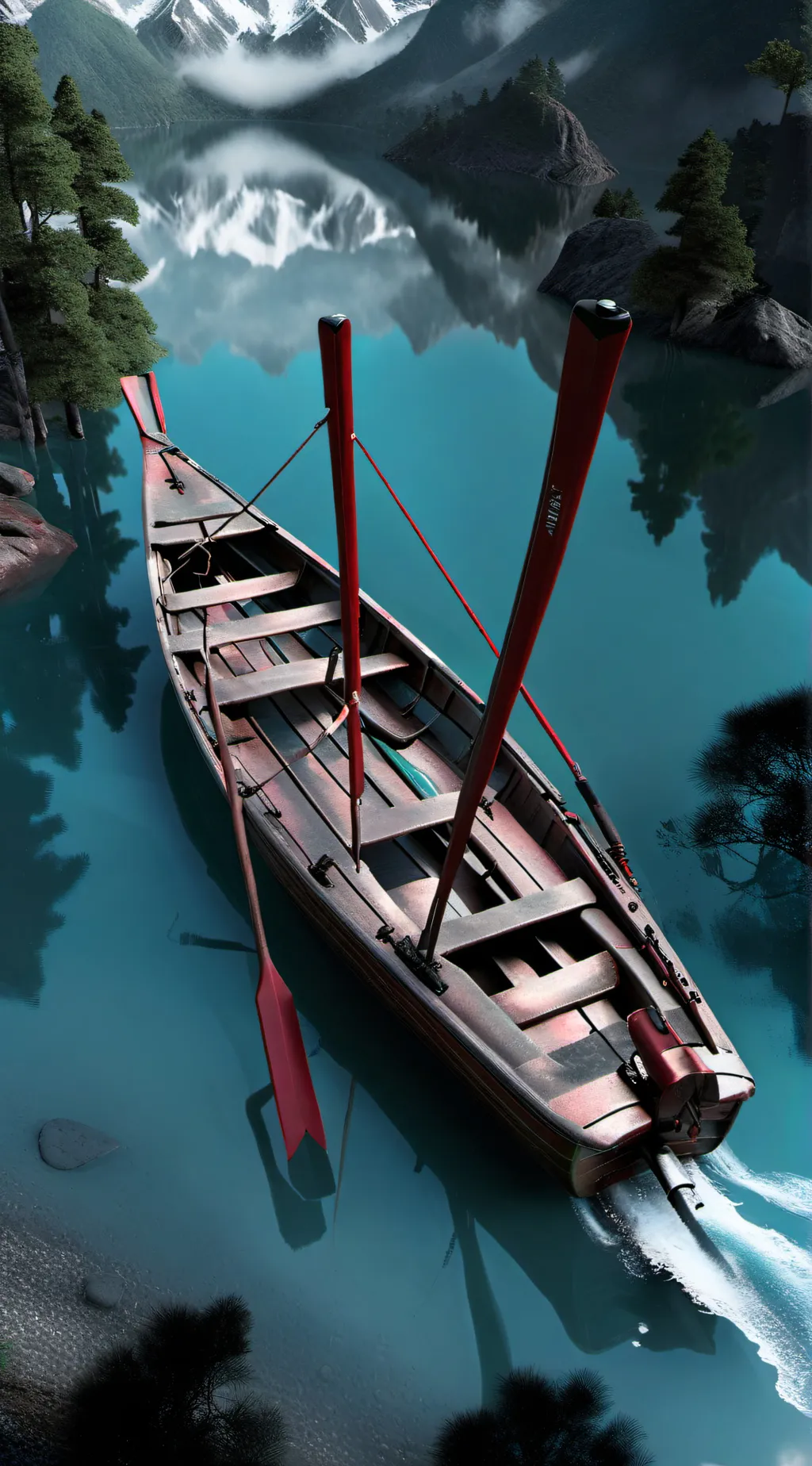 ai character: fish background