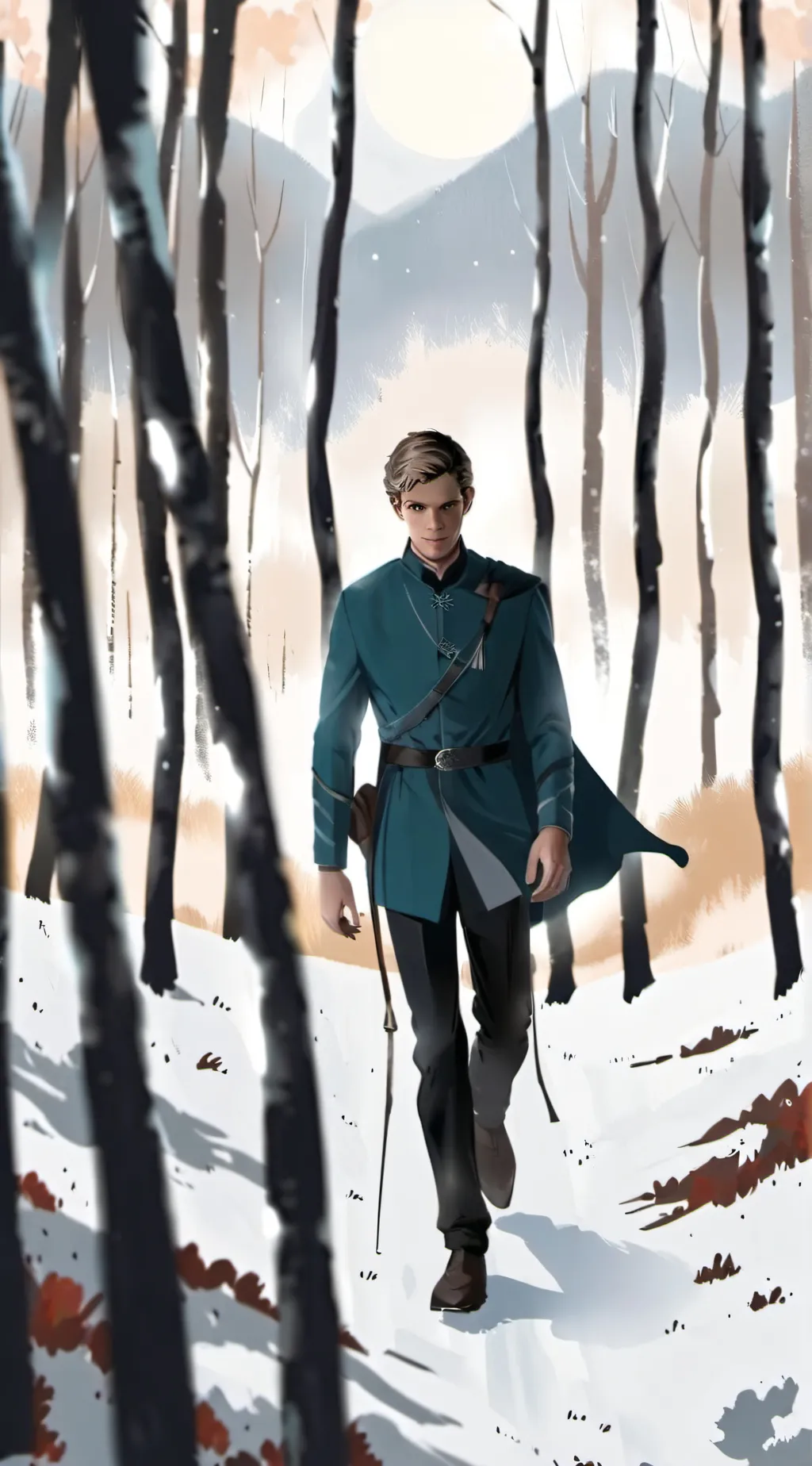 ai character: Peter Pan  background
