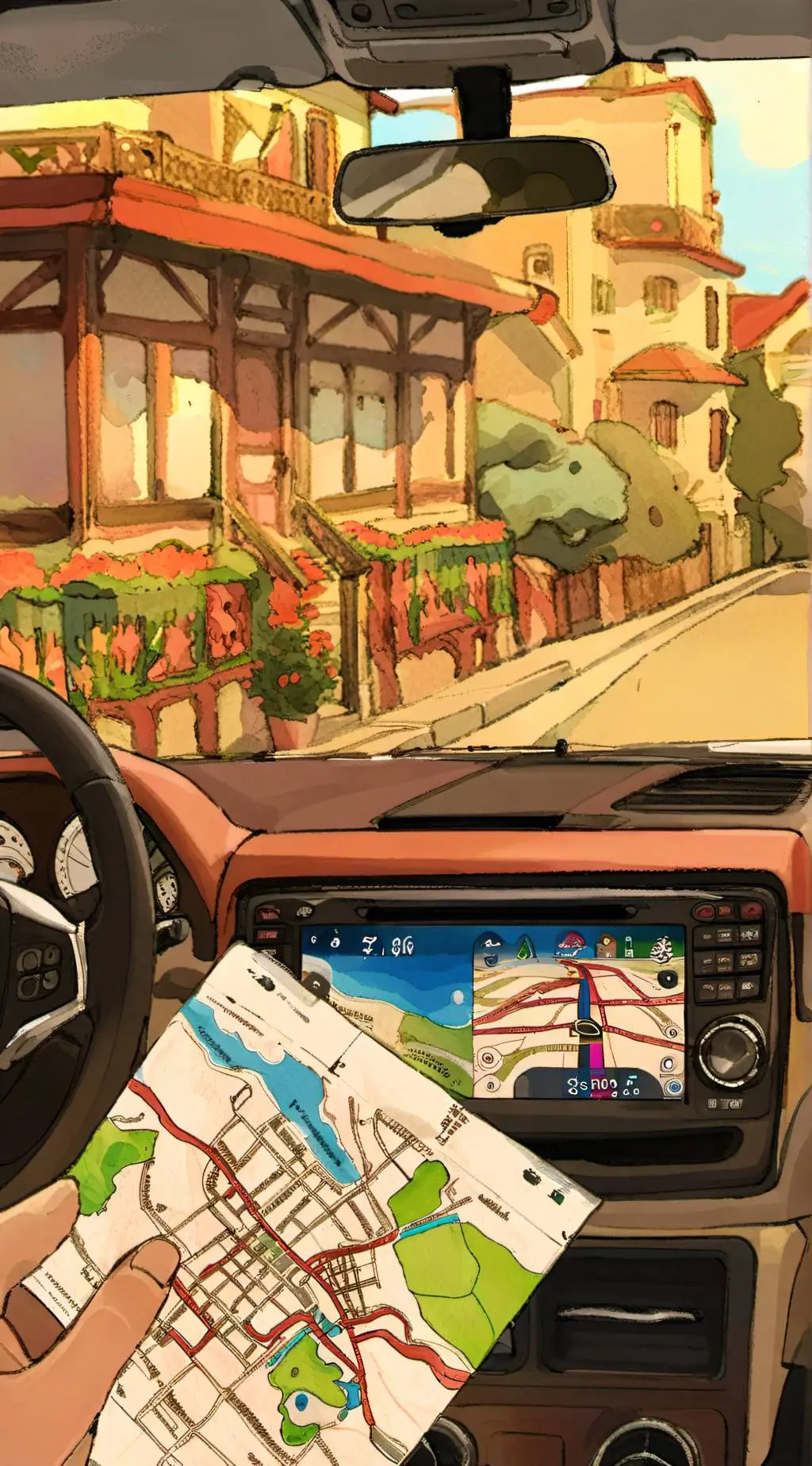 ai character: GPS background