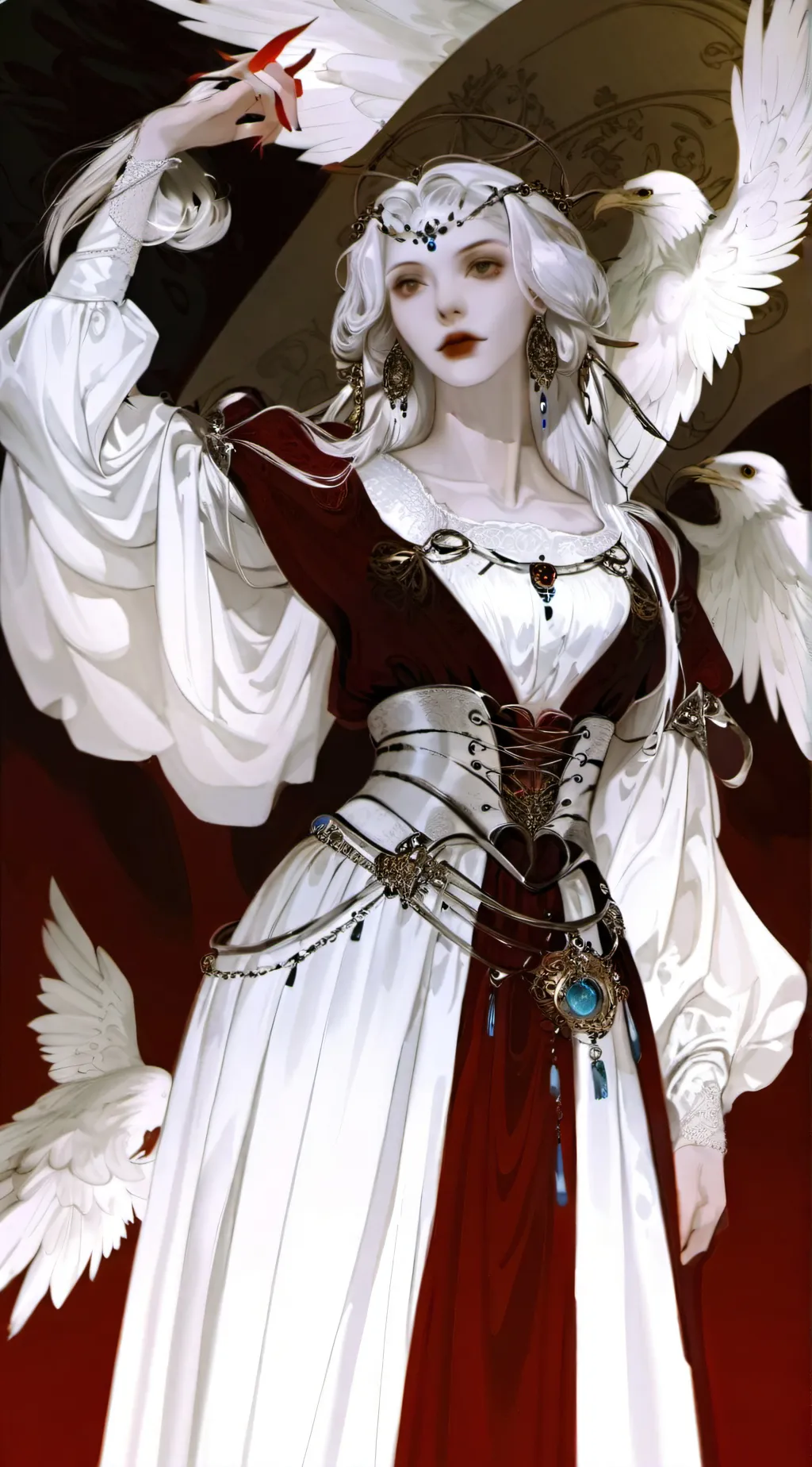 ai character: Chione  background