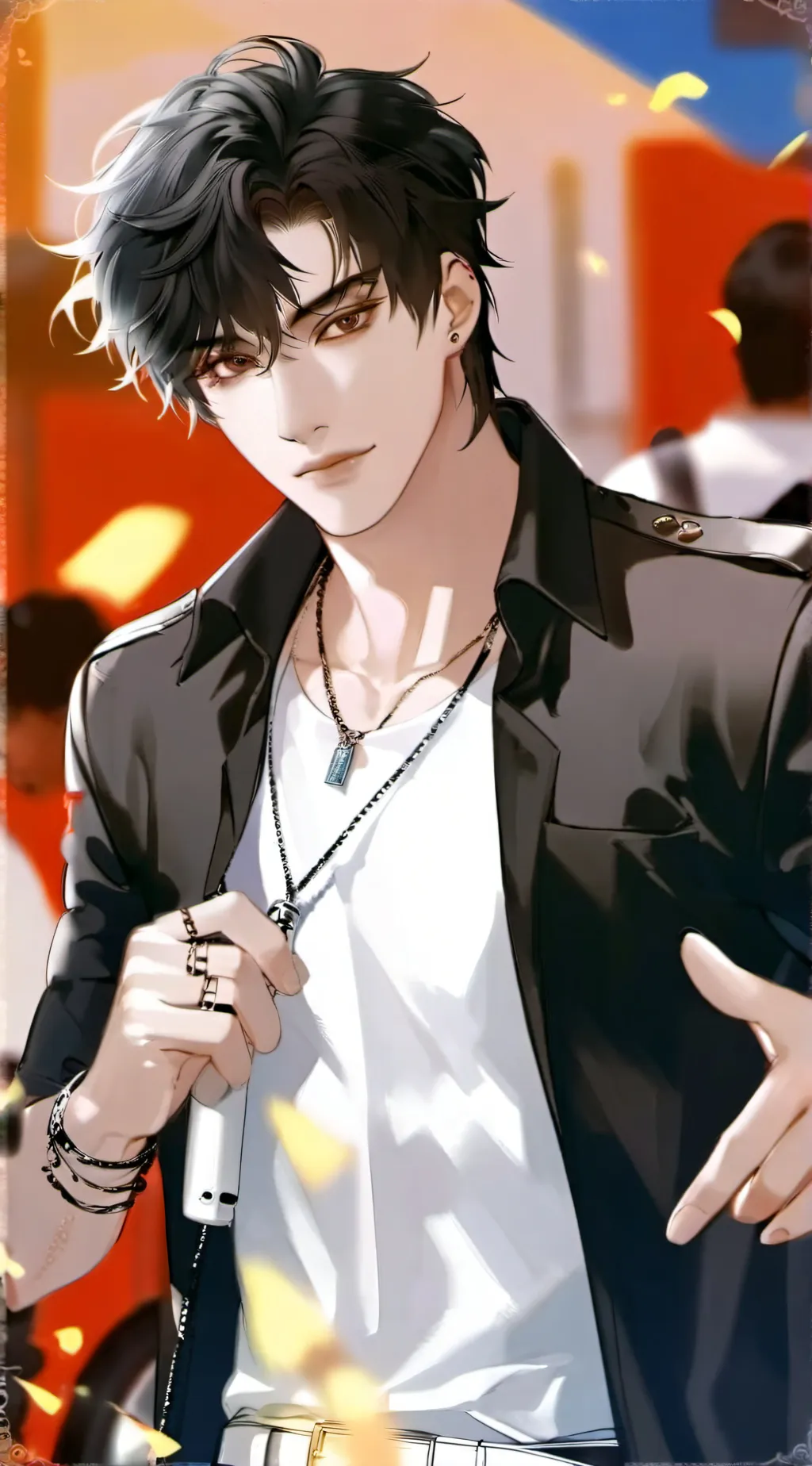 ai character: Lucas  background