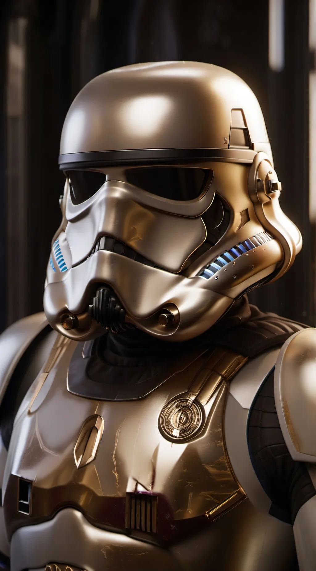 ai character: Gold Stormtrooper background