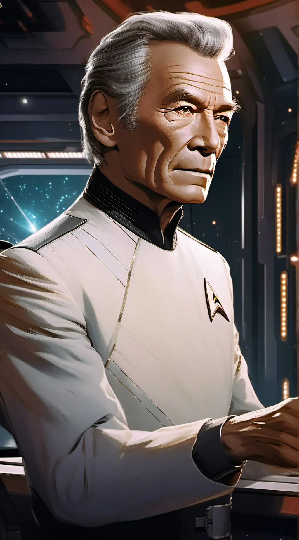 ai character: Star Trek next gen background