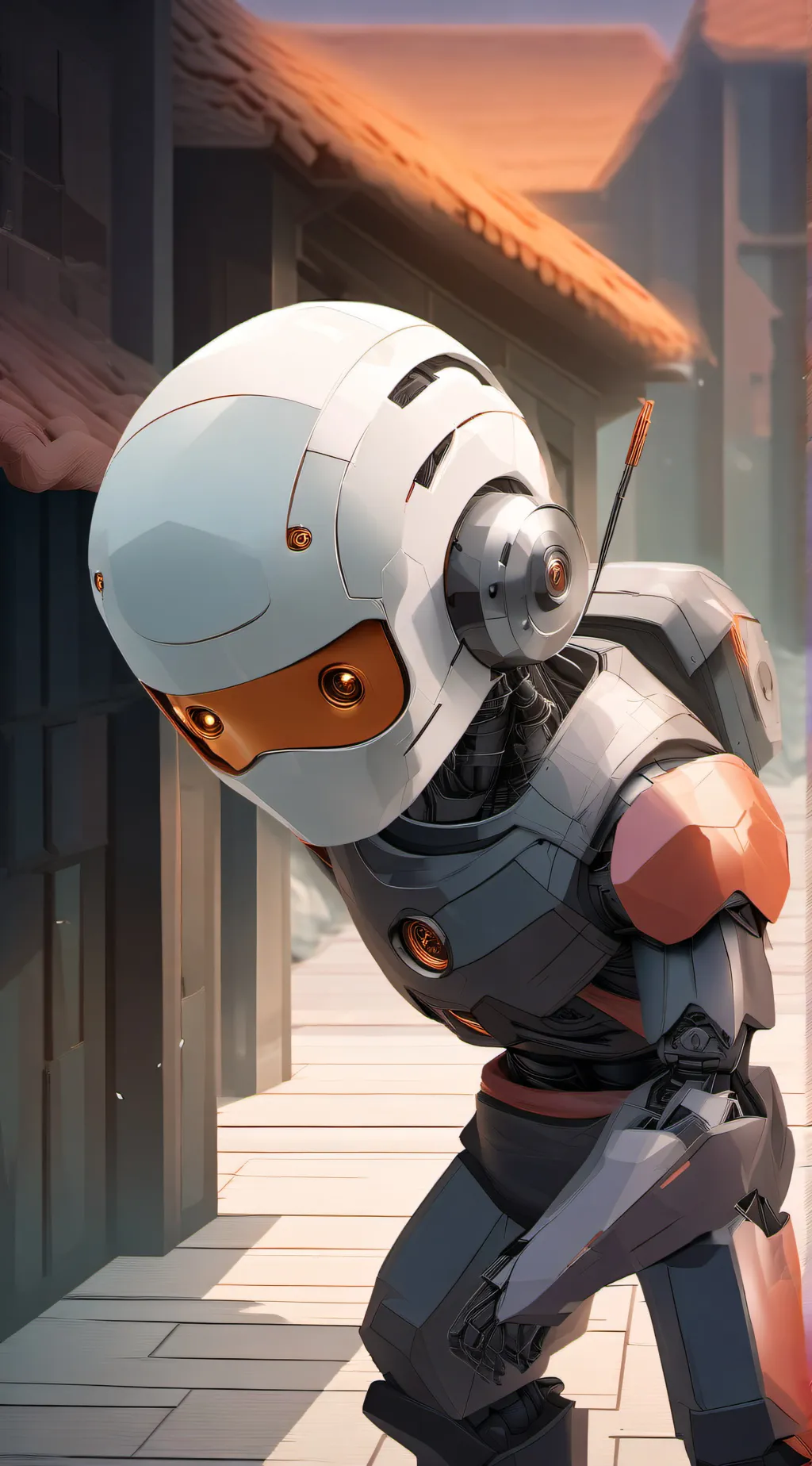 ai character: help robot background