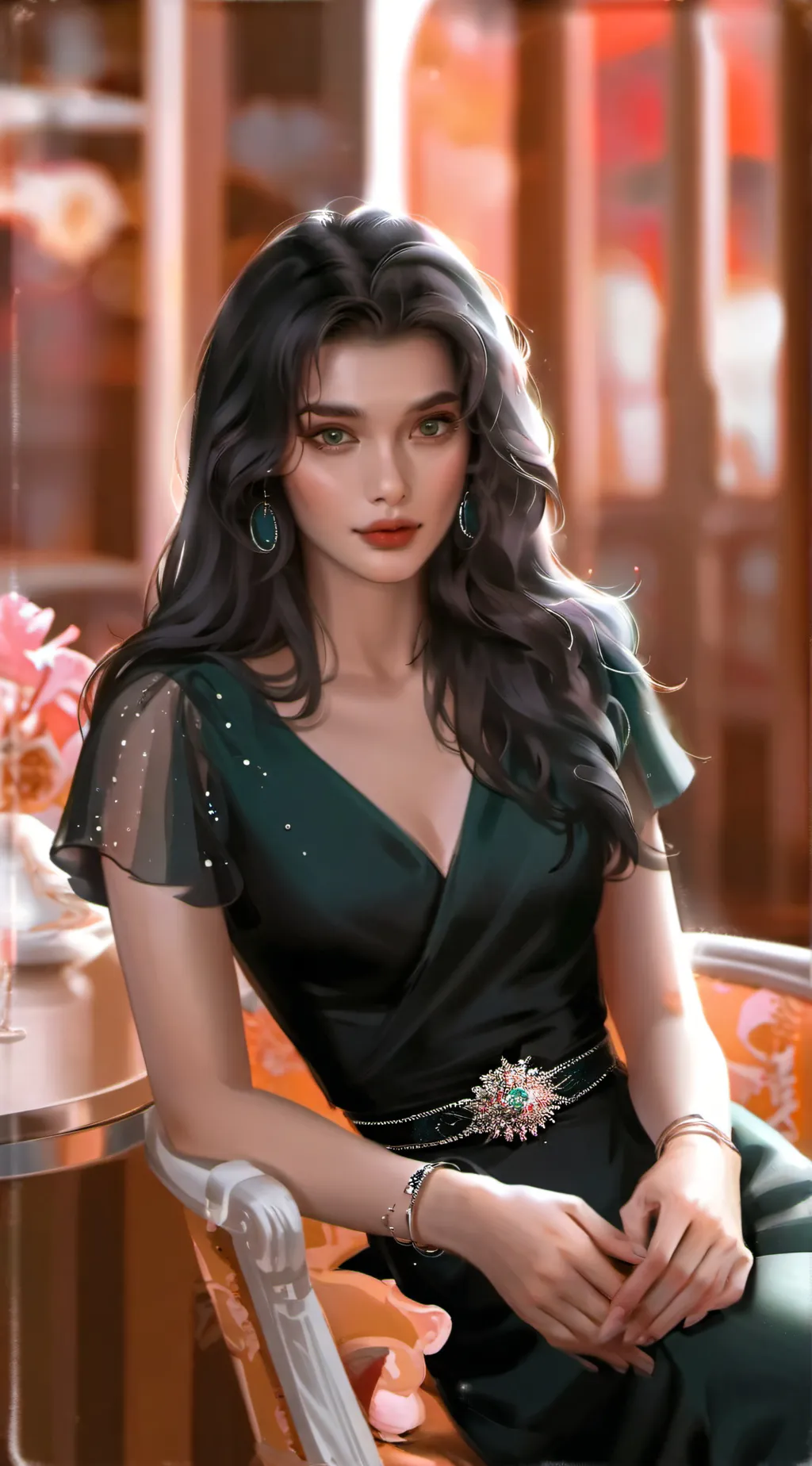 ai character: Luna background