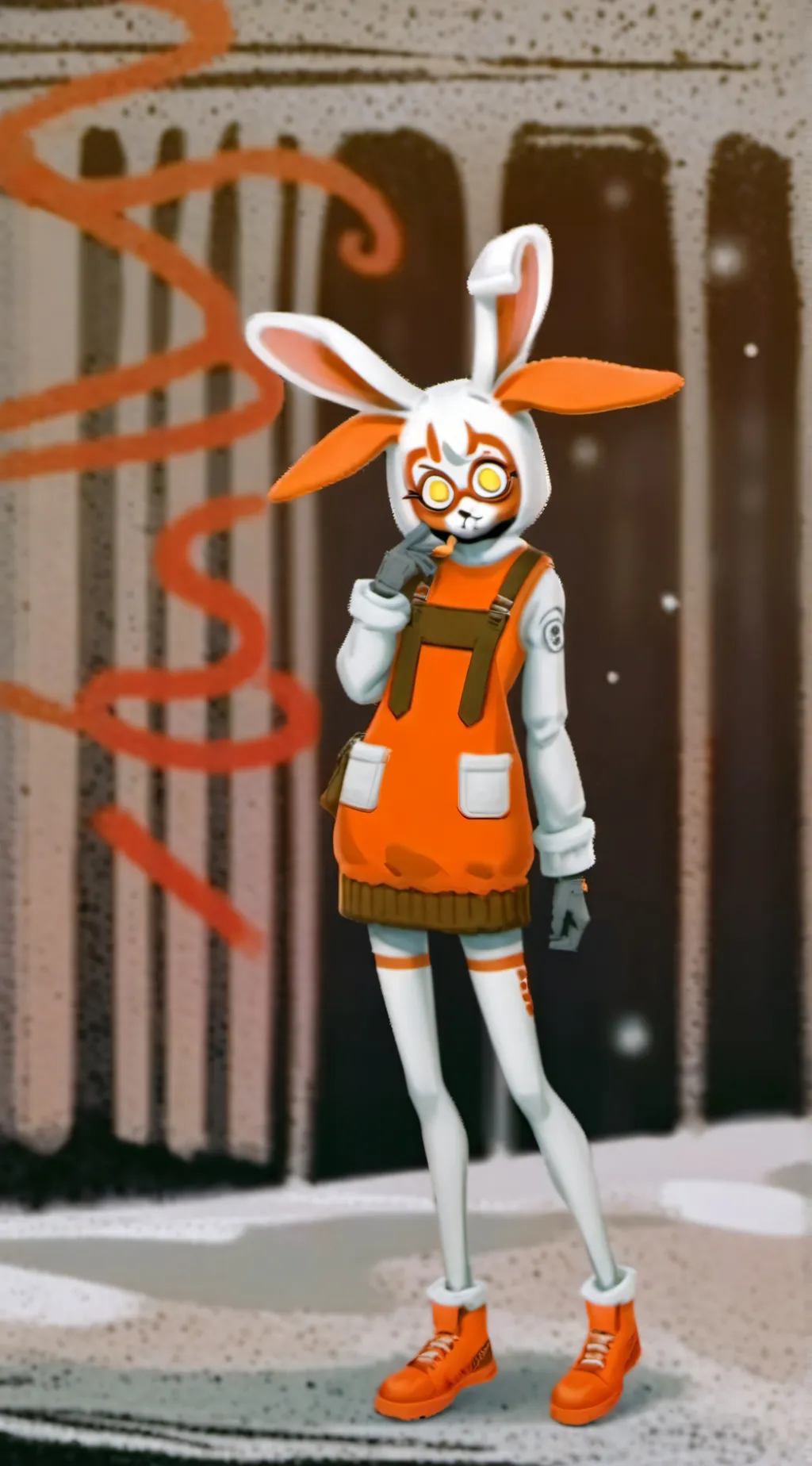 ai character: hypnotized cream  background