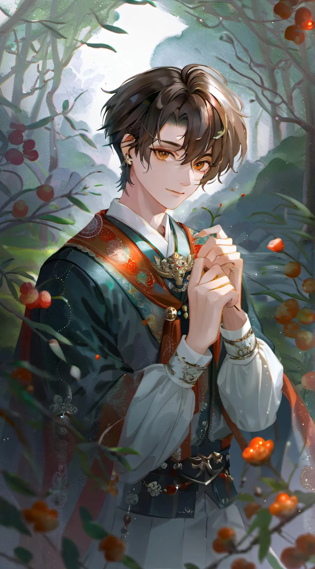 ai character: 🐚🦋Asher🦋🐚 background
