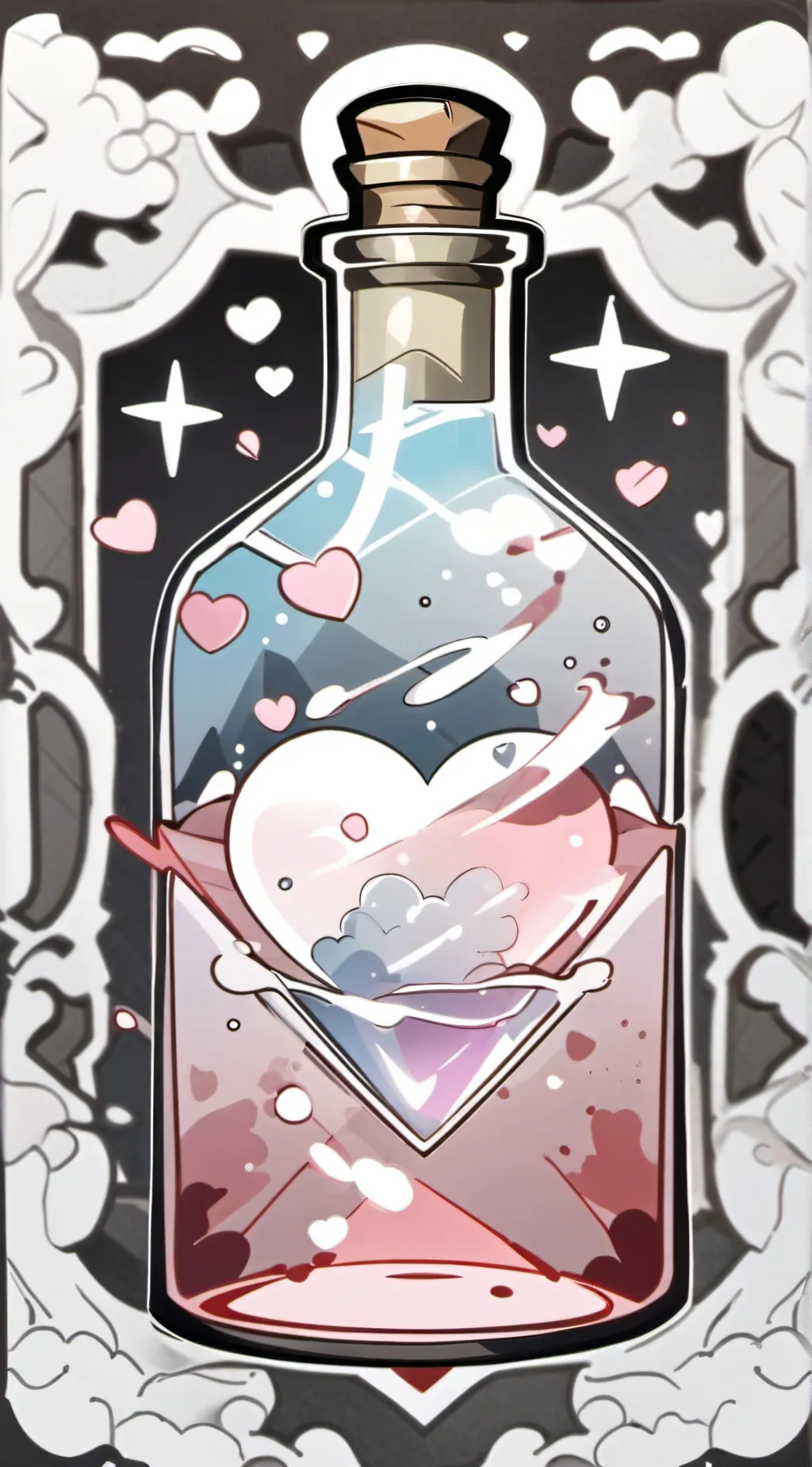ai character: 😍love potion fpe😍 background