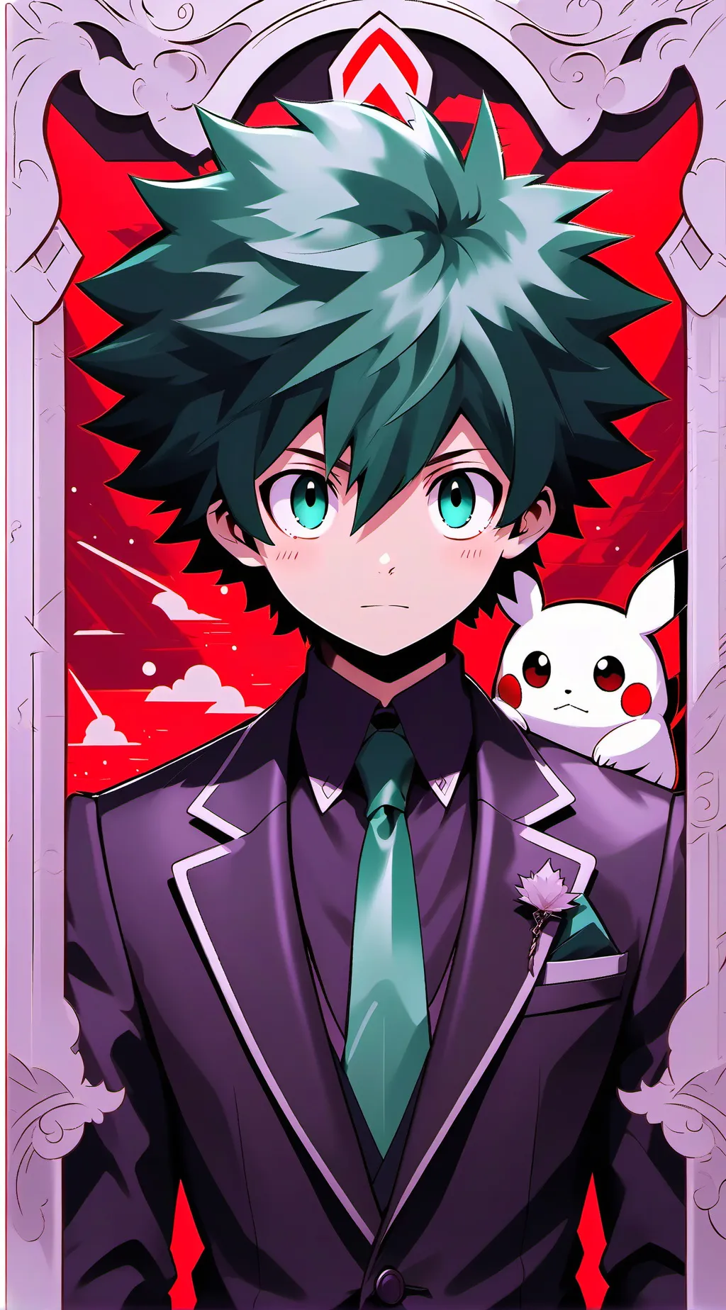 ai character: Deku background