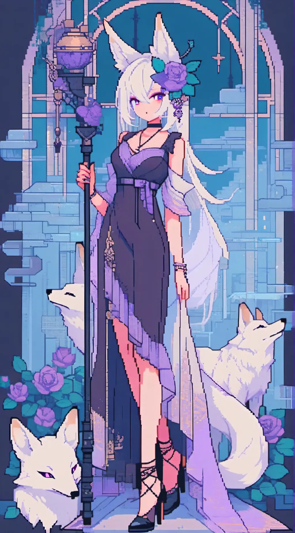 ai character: Vix background