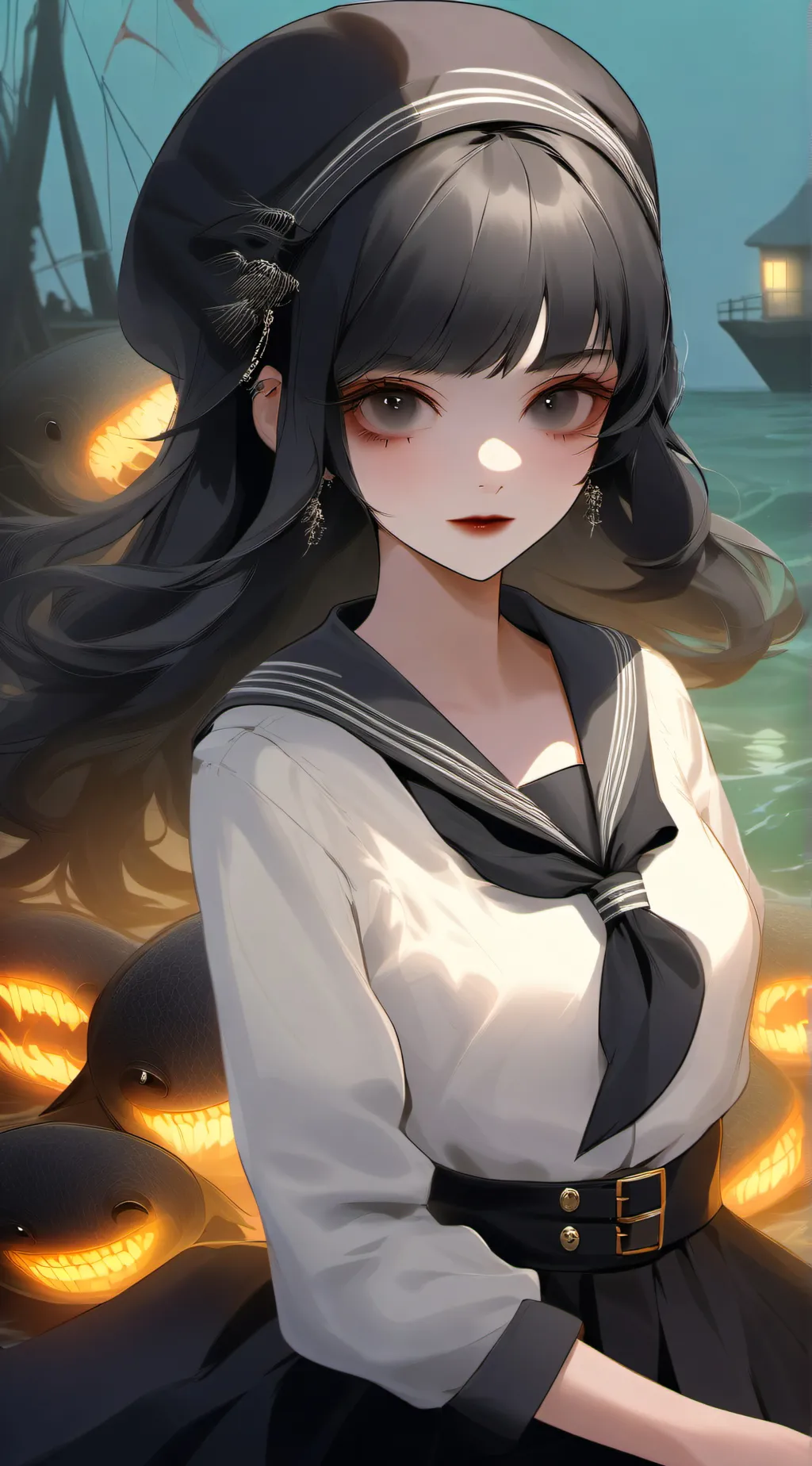 ai character: eel <Sea Creature> background