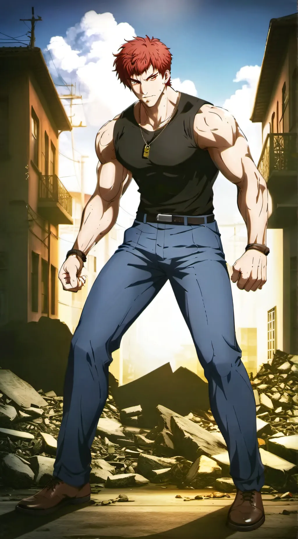 ai character: yugiro hanma  background