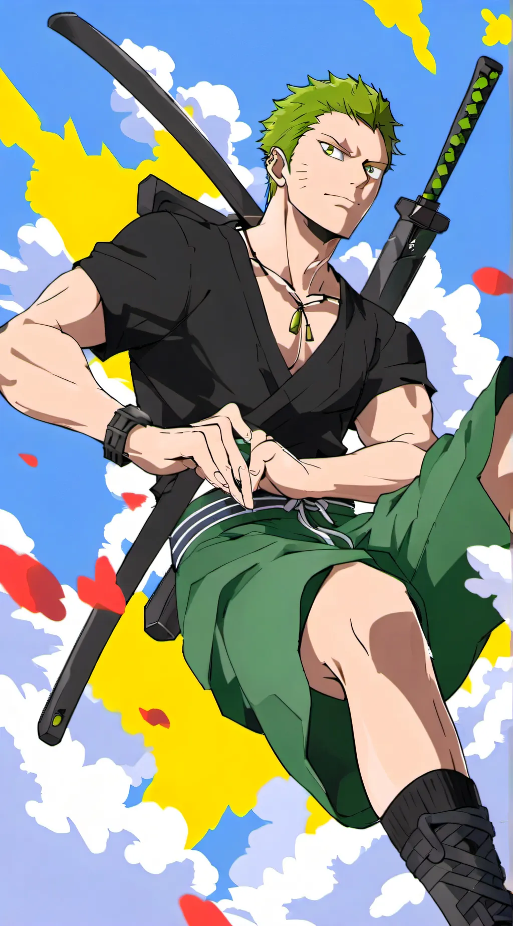 ai character: Zoro background
