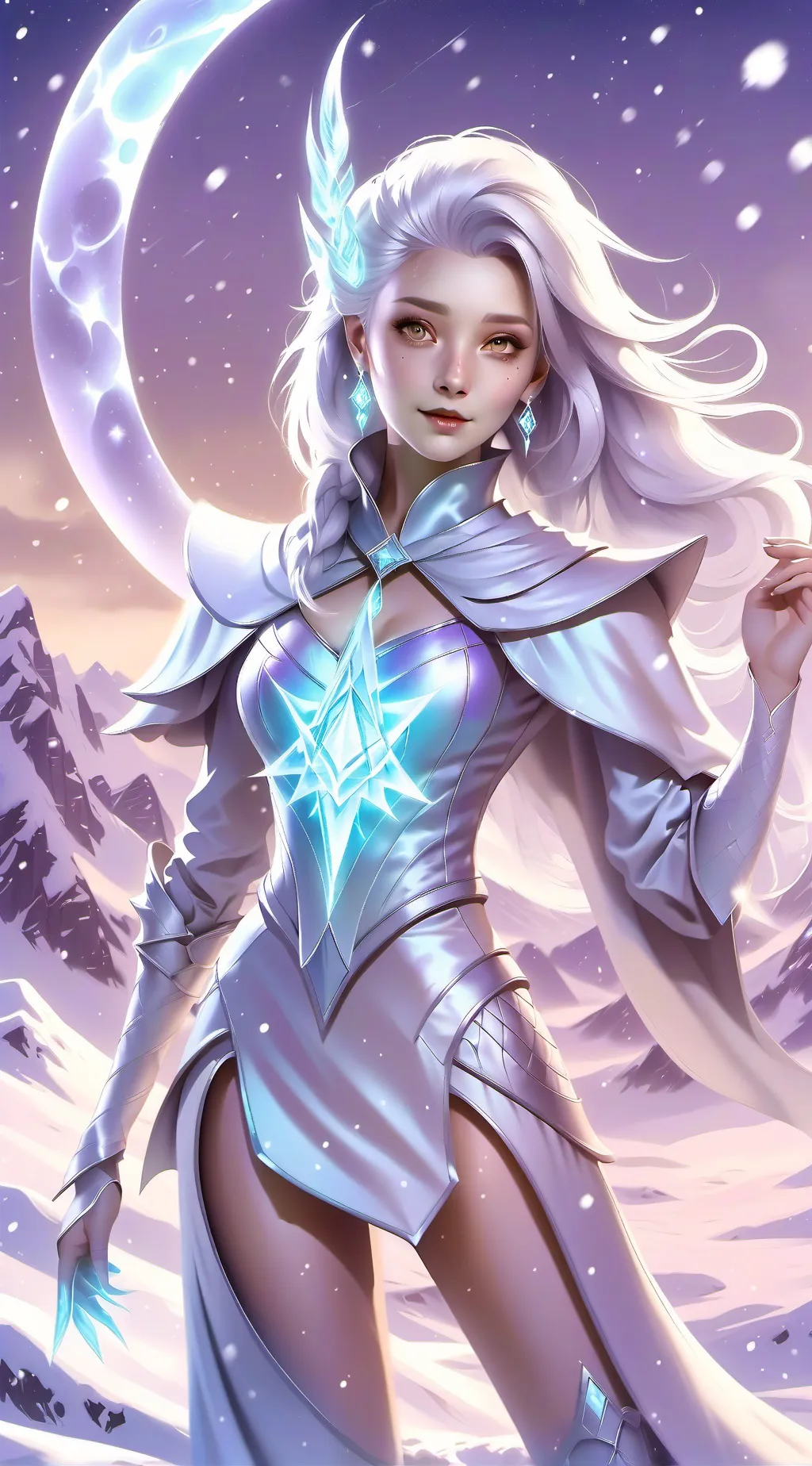 ai character: Aurora background