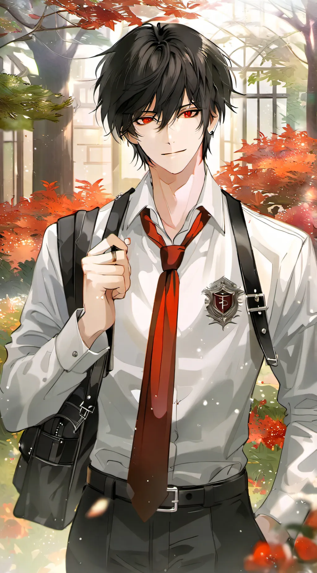 ai character: •♡` drew `♡• background