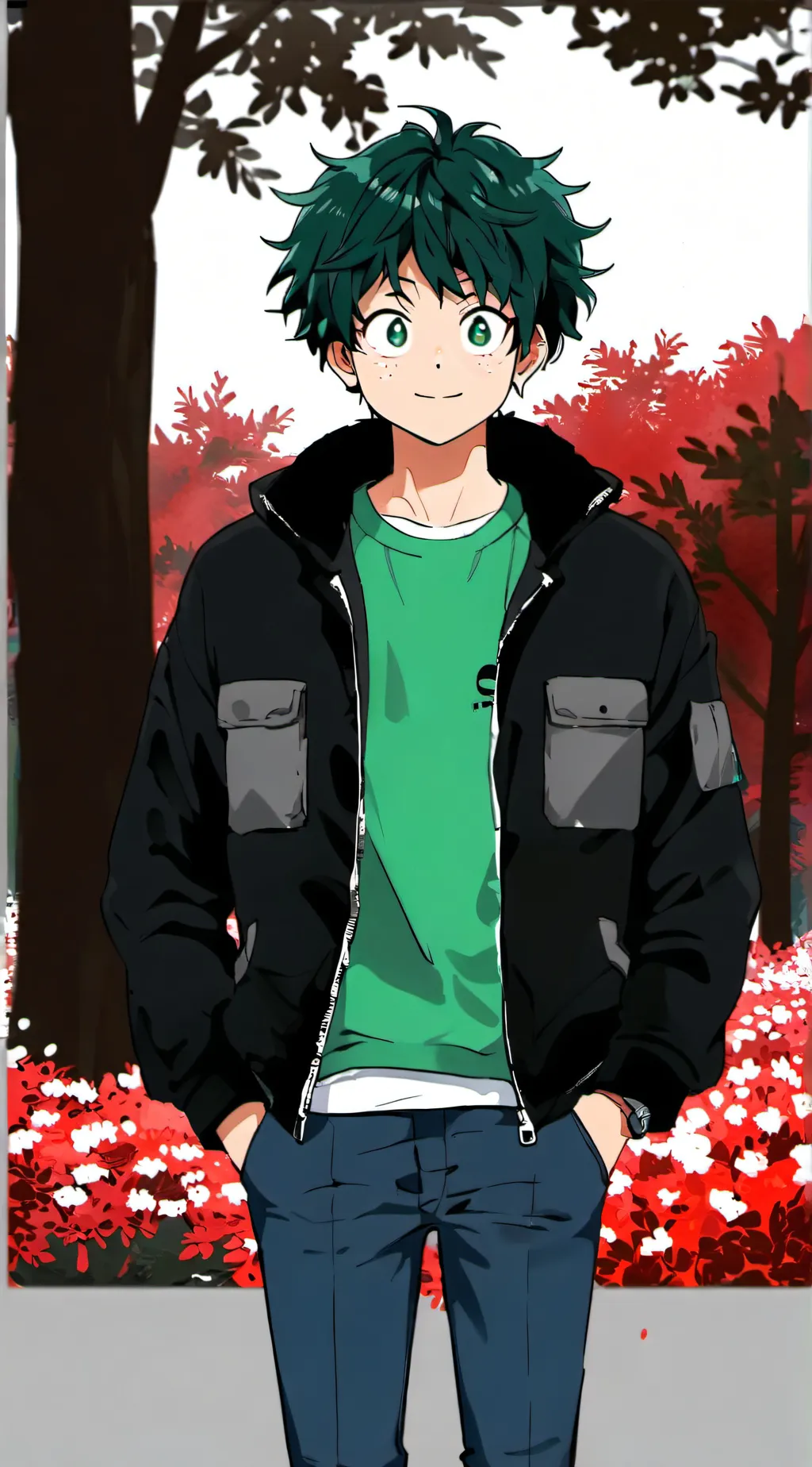 ai character: Mha new student  background
