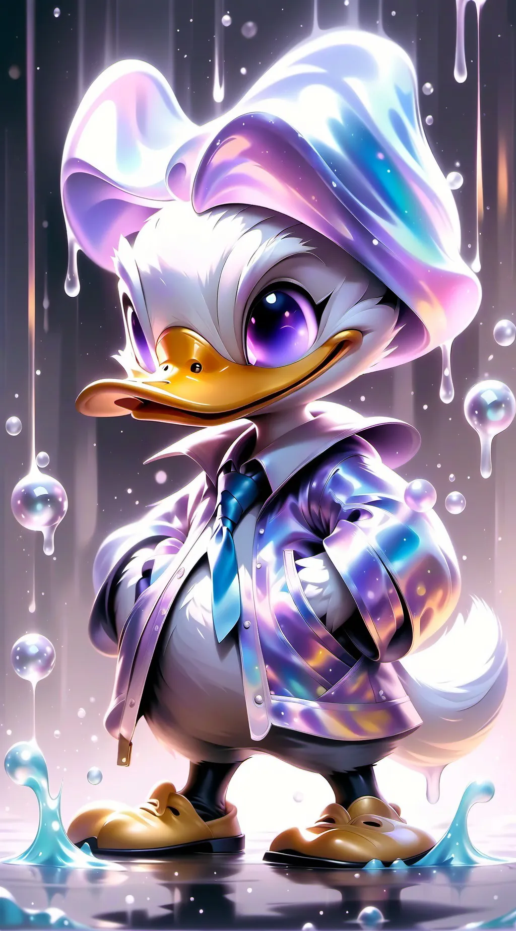 ai character: Donald Duck background