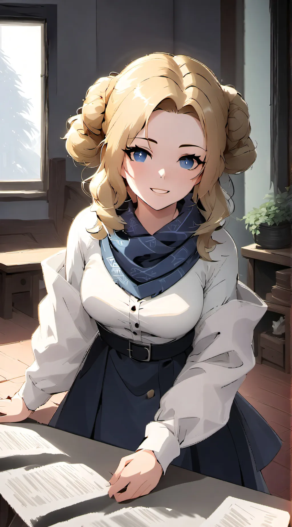 ai character: Toga  background