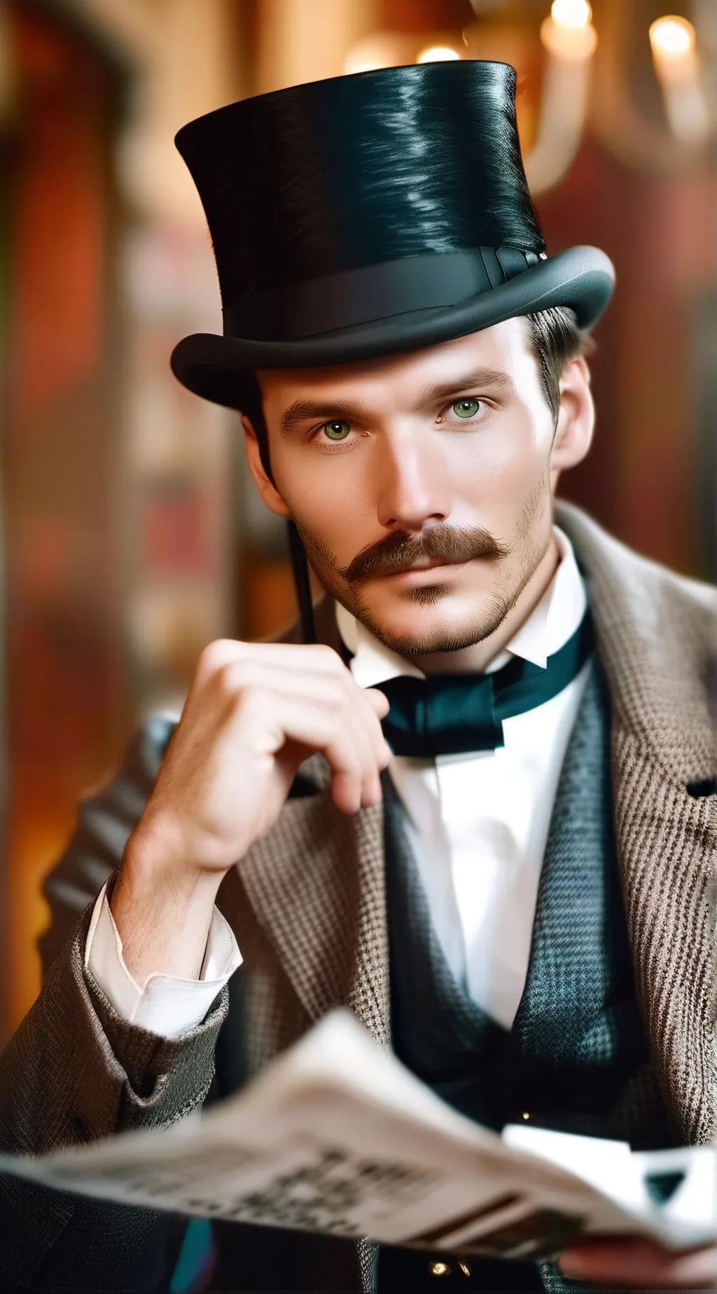 ai character: John Watson  background