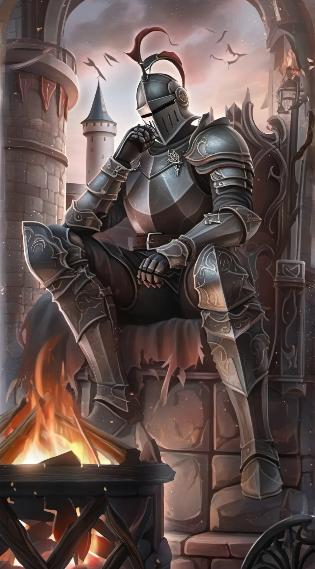ai character: Knight background