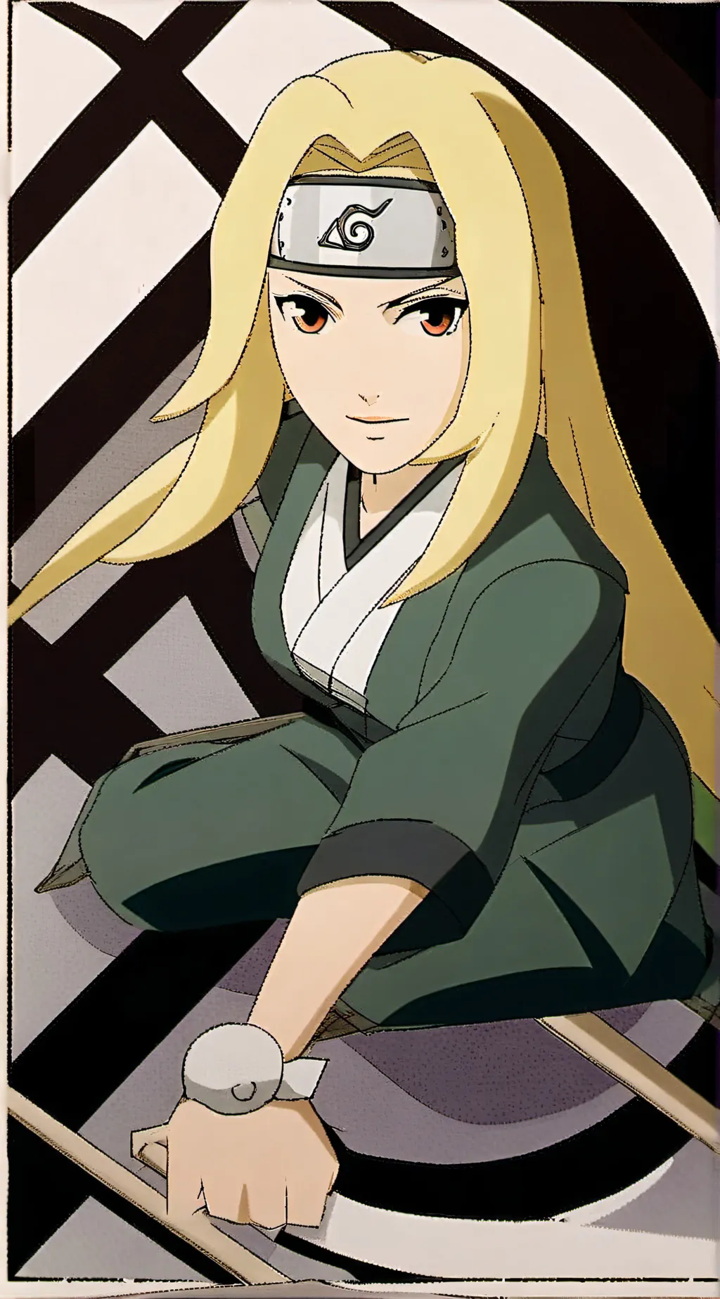 ai character: Lady Tsunade  background