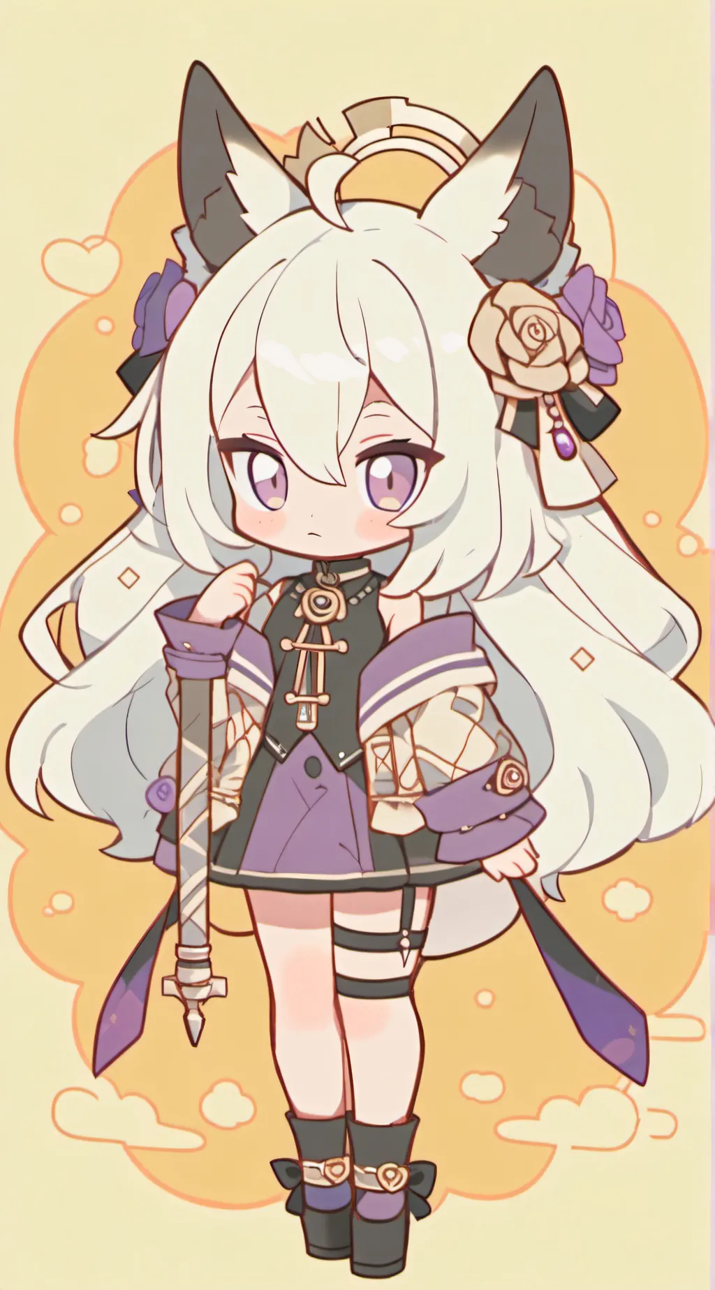 ai character: Vix Blackwood background