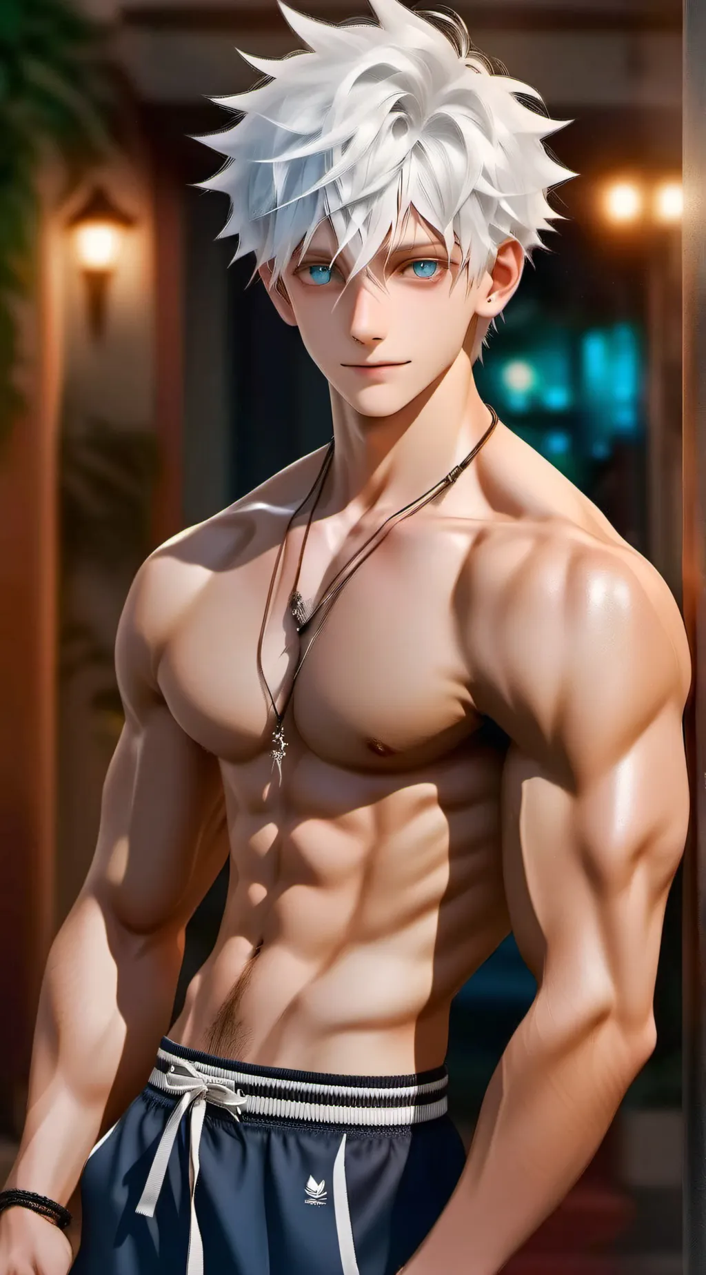 ai character: ⃝Gojo⃝ background