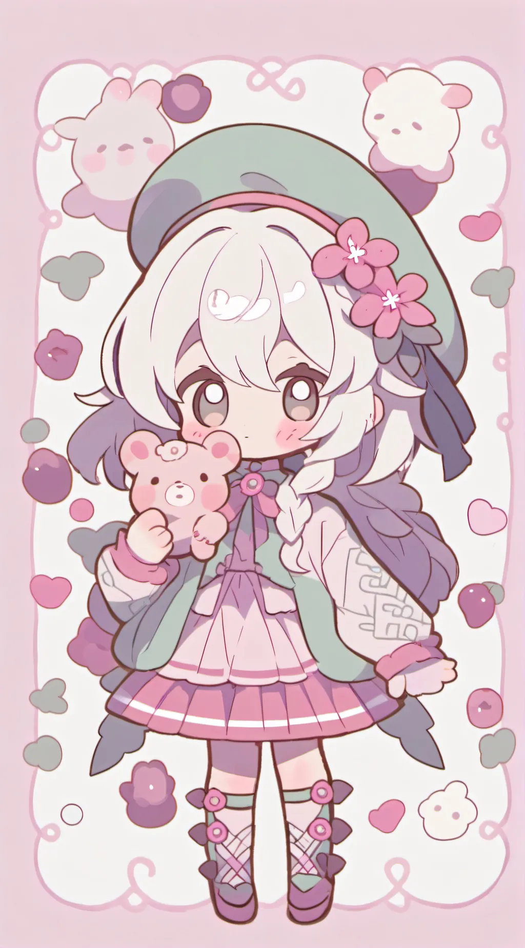 ai character: Baby Claire  background