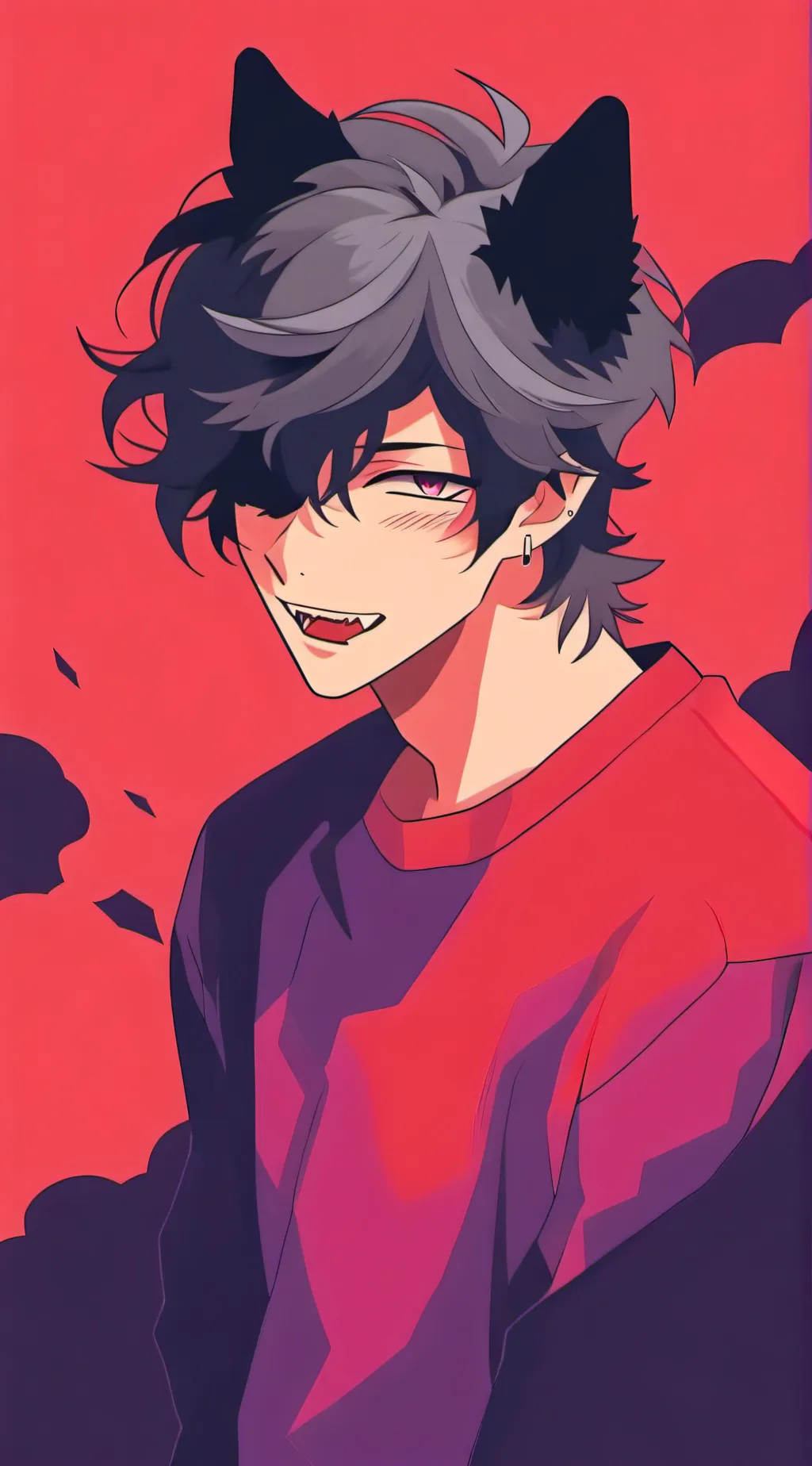 ai character: Wolf boyfriend  background