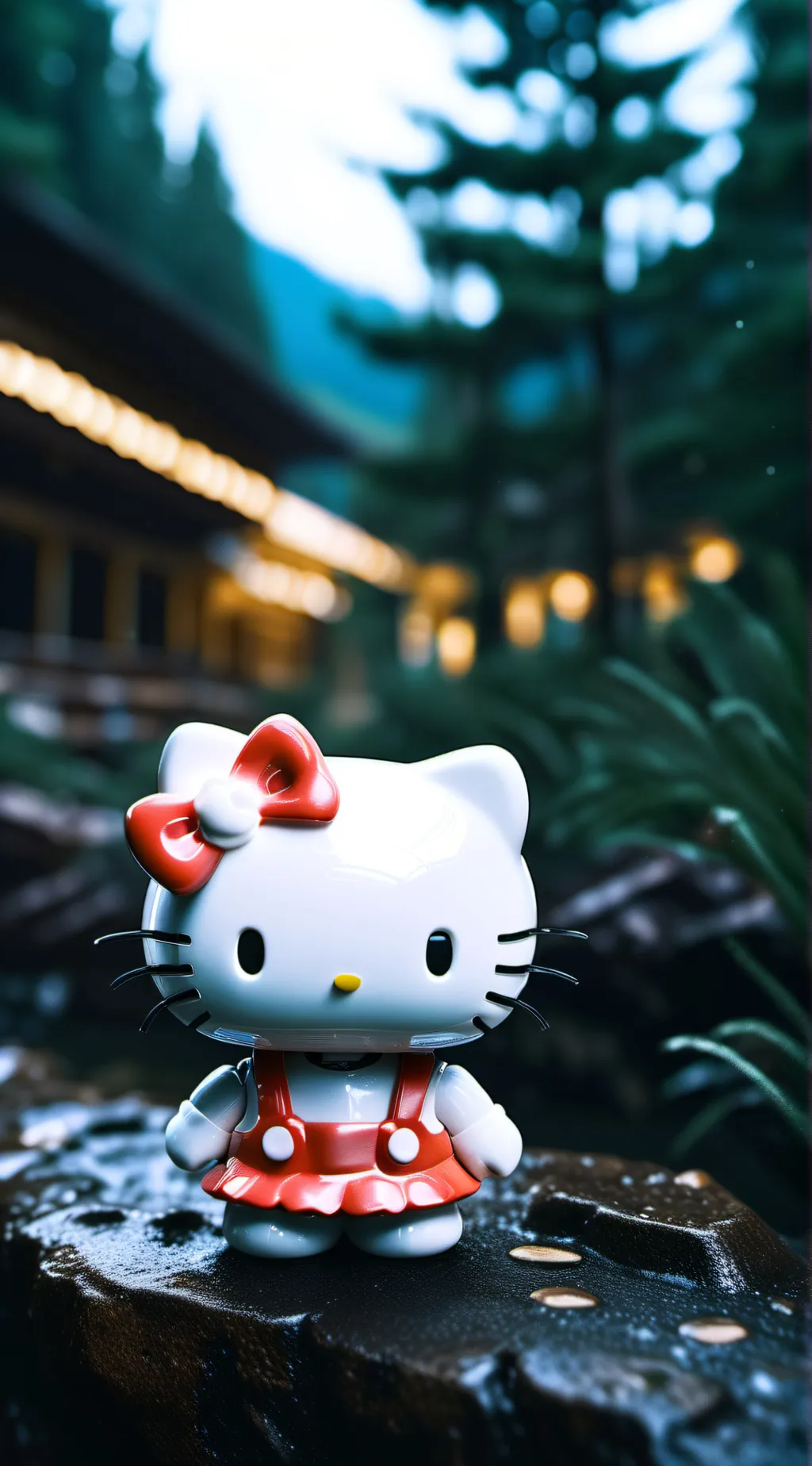 ai character: hello kitty background