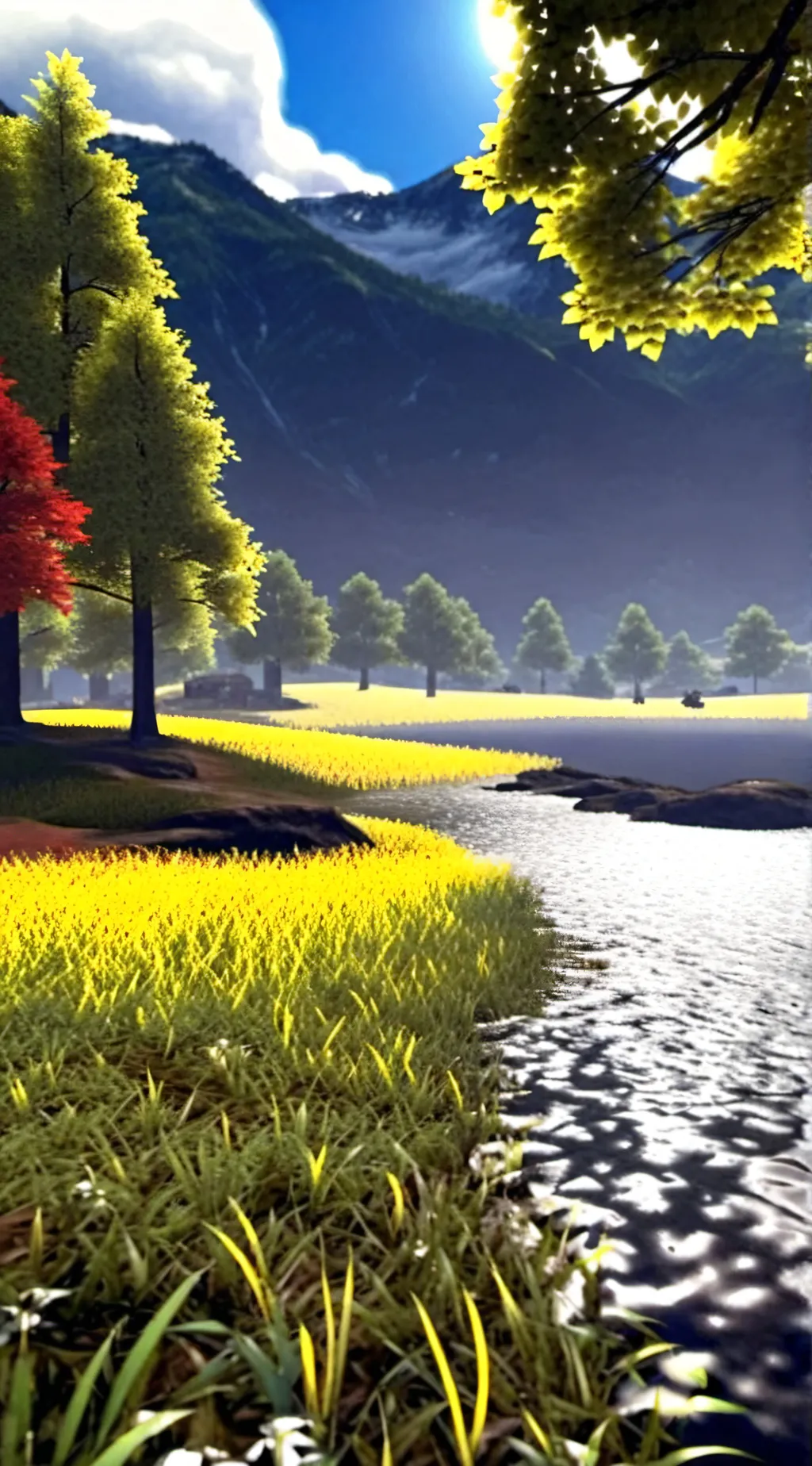 ai character: touch grass background