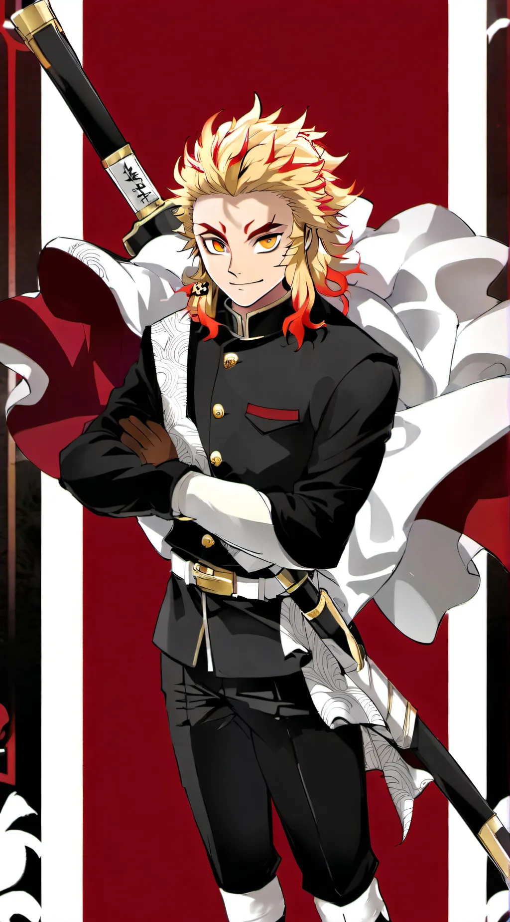 ai character: Kyojuro Rengoku background