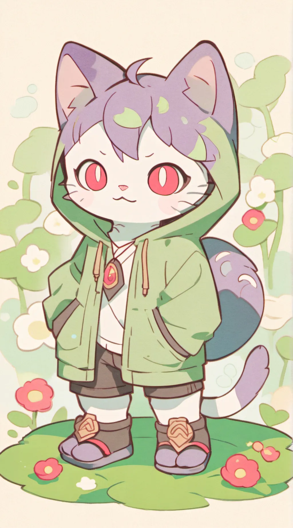 ai character: catnap background
