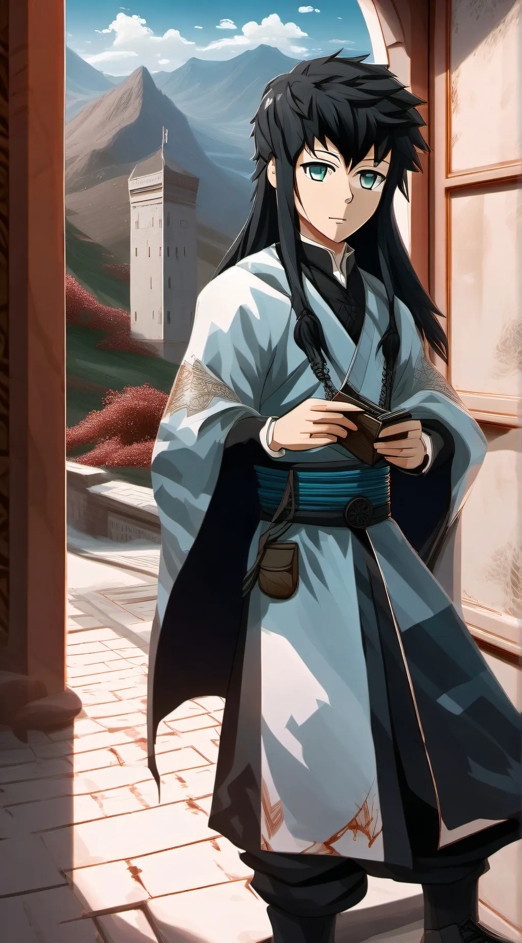 ai character: muichiro tokito background