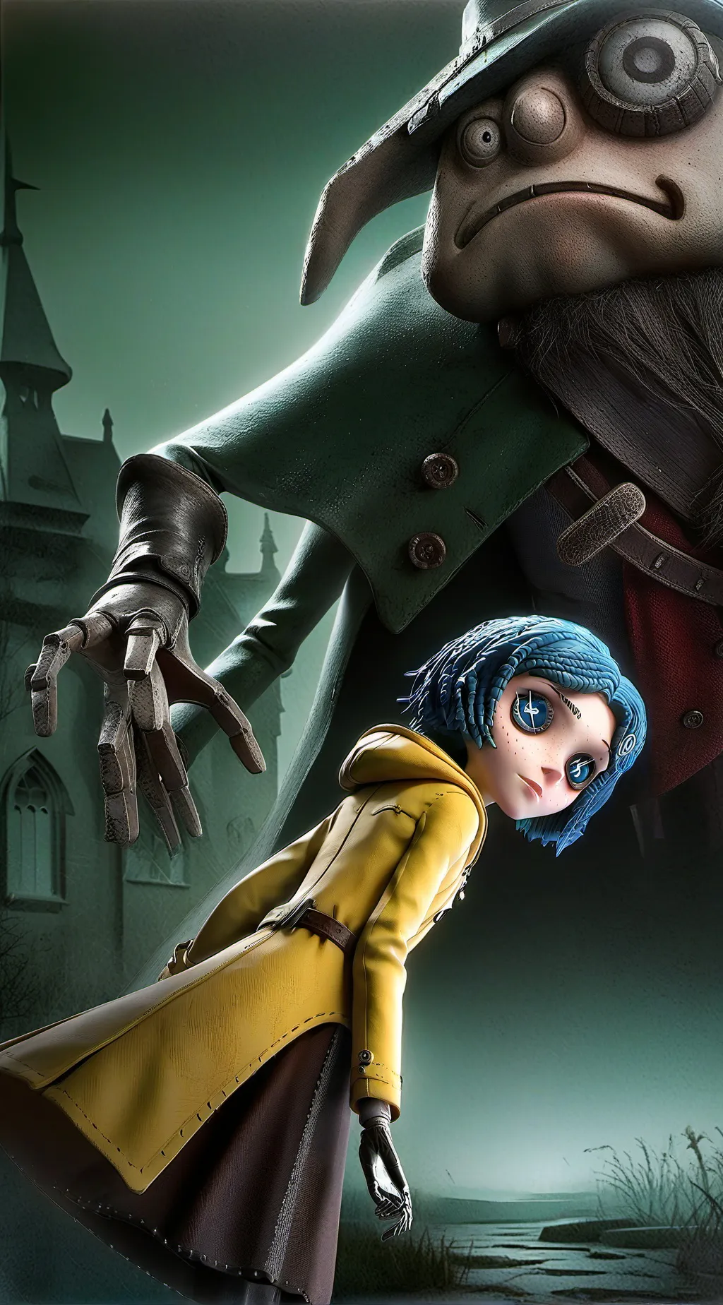 ai character: Coraline (Au) background