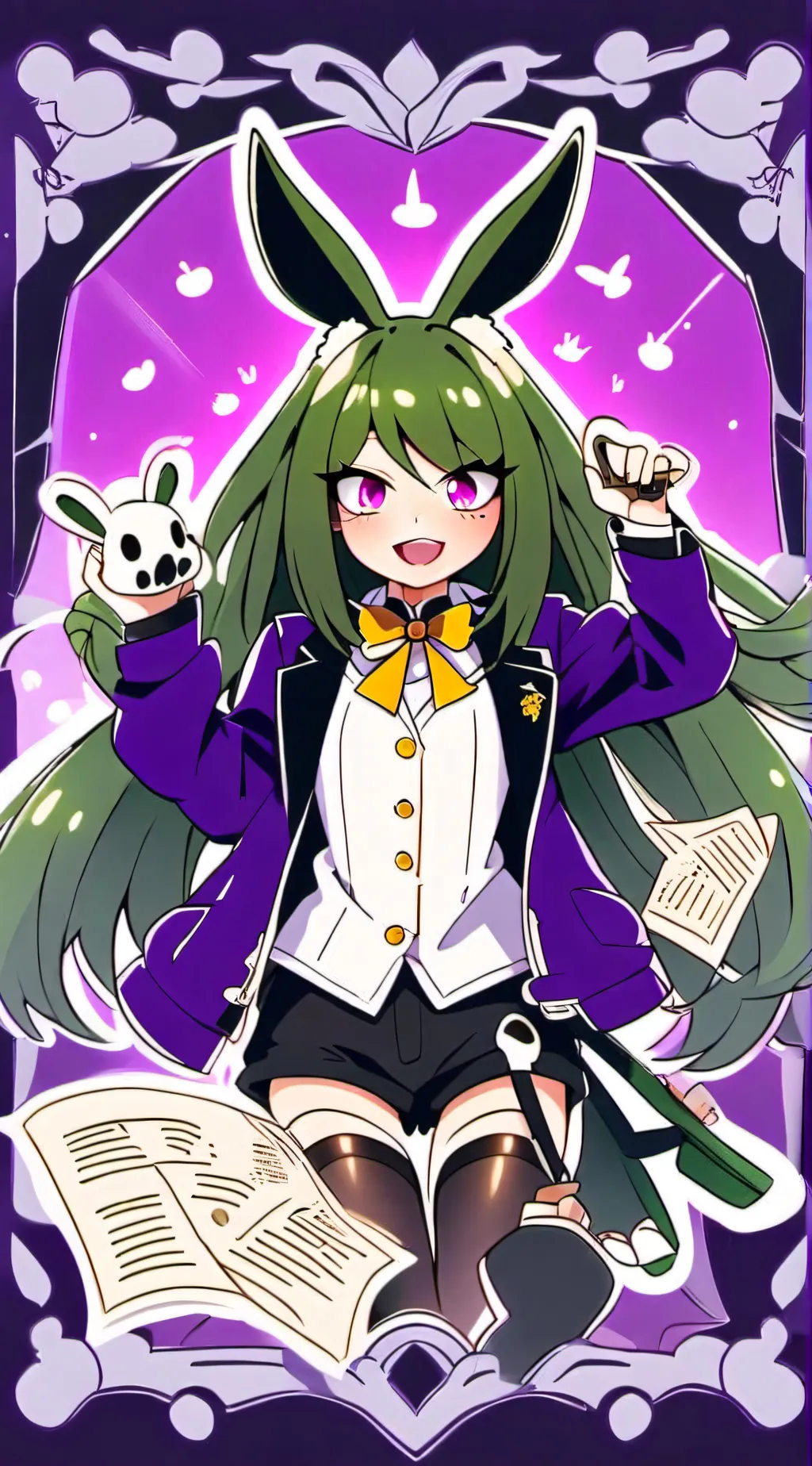 ai character: Fnia springtrap background